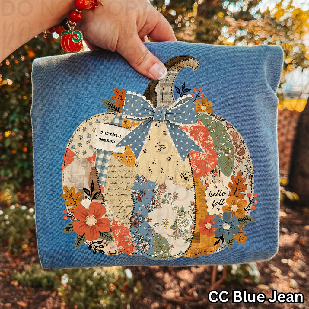 Scrapbook Pumpkin Collage PNG