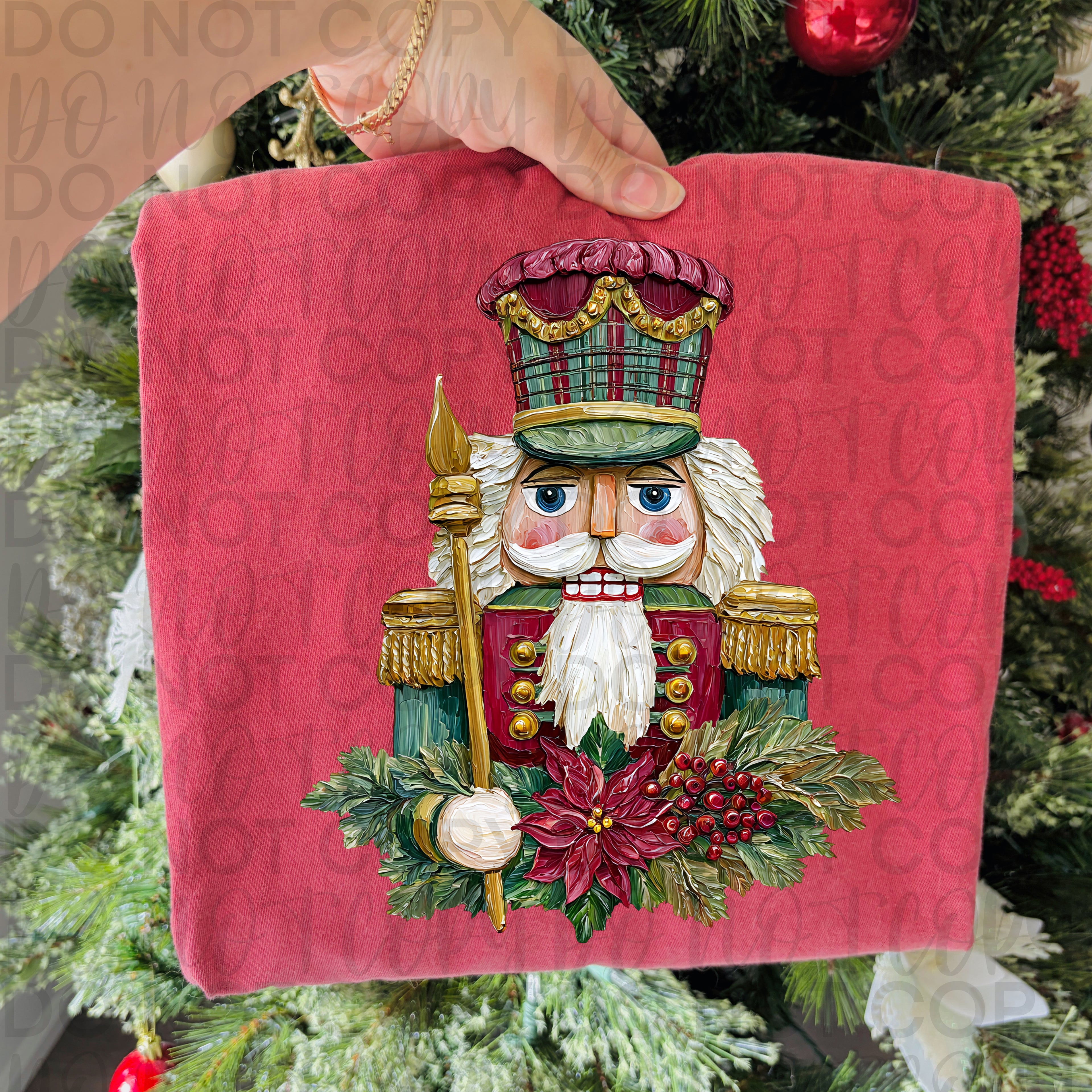 Painted Christmas Nutcracker PNG