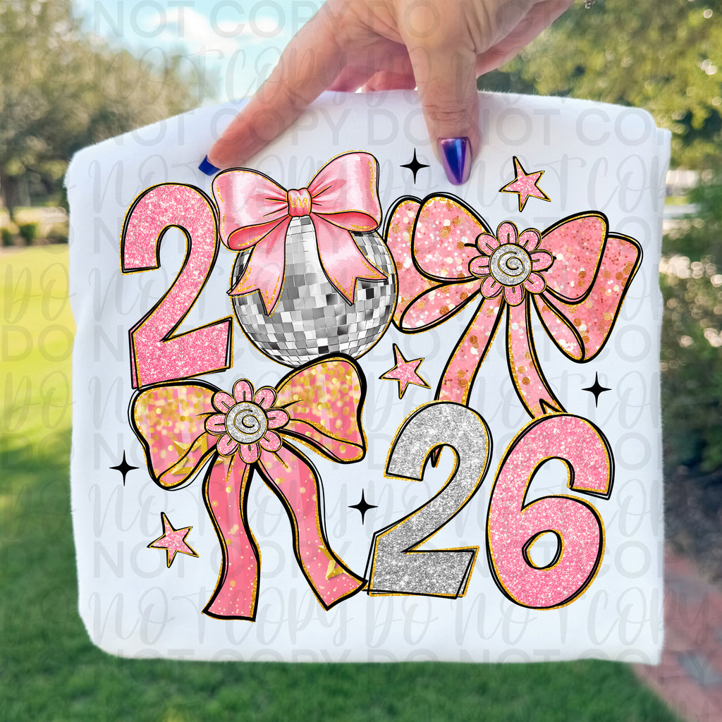 Pink New Year Coquette PNG