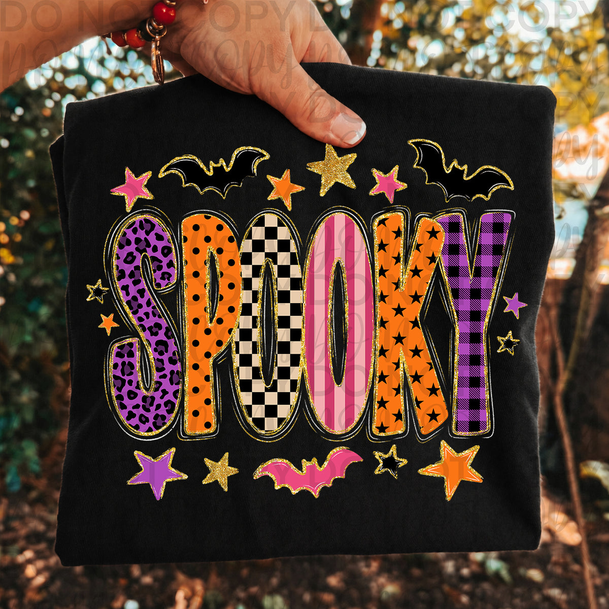 SPOOKY Halloween Letters PNG