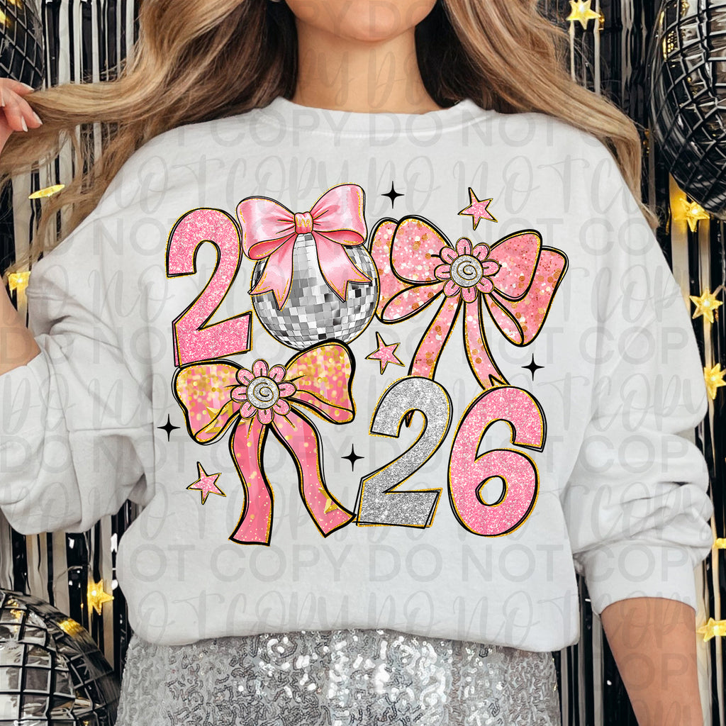 Pink New Year Coquette PNG