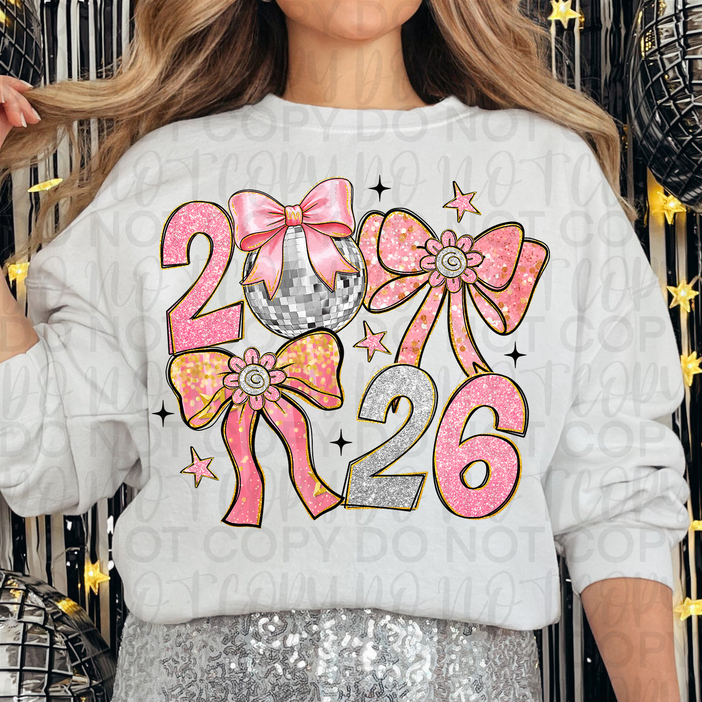 Pink New Year Coquette PNG