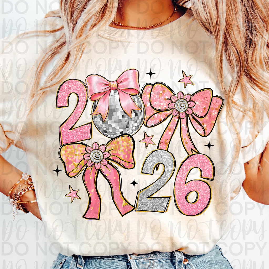 Pink New Year Coquette PNG