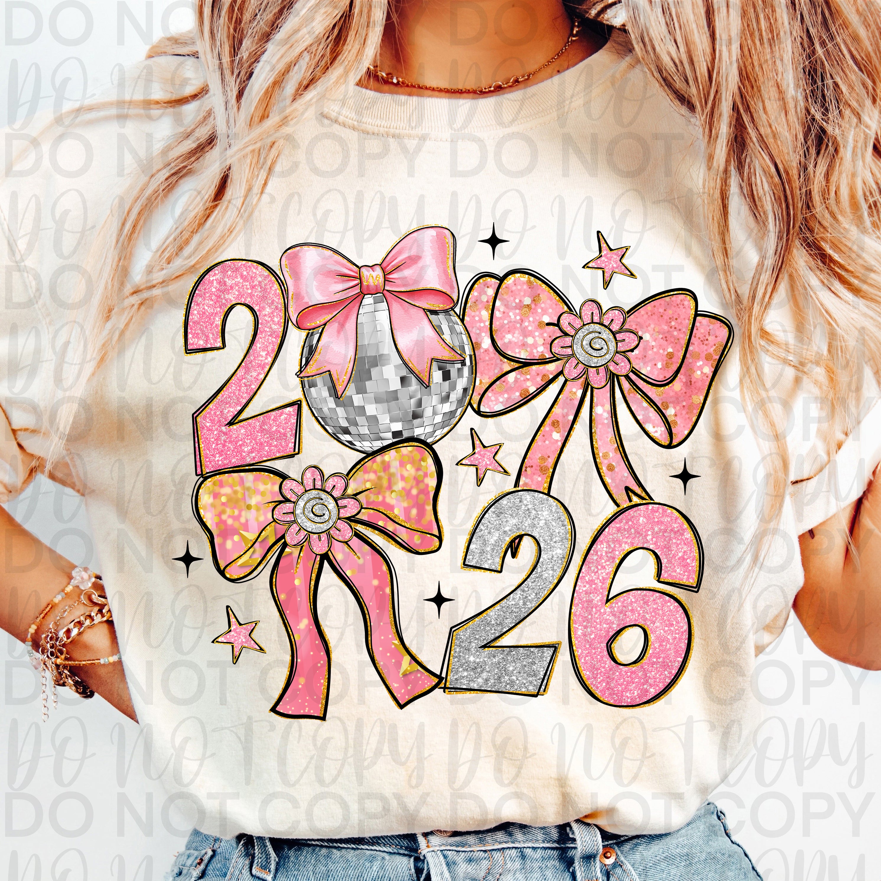 Pink New Year Coquette PNG