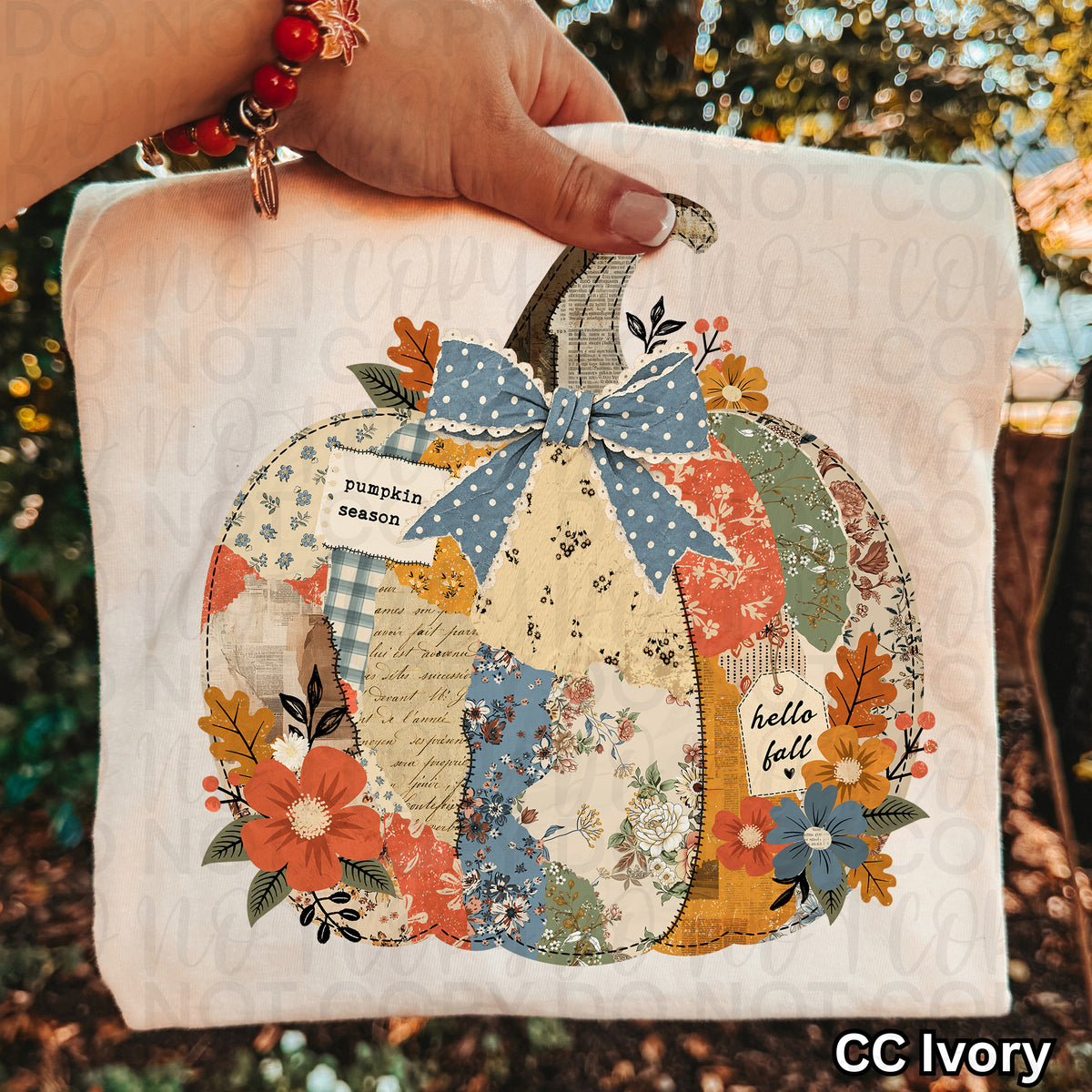 Scrapbook Pumpkin Collage PNG