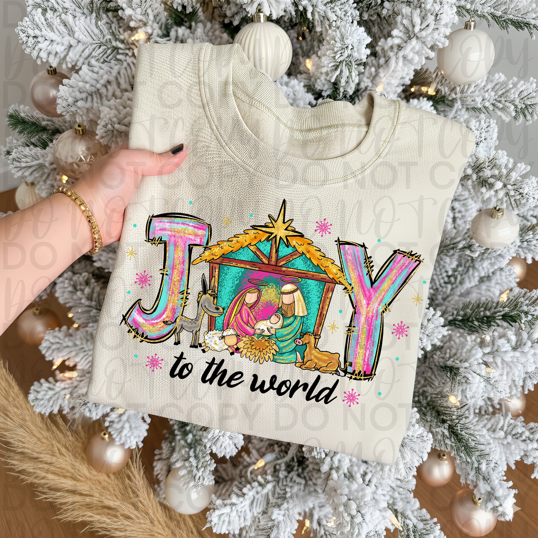 Joy to the World Christian Christmas PNG