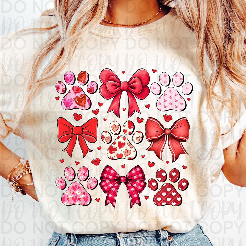 Dog Valentine Coquette PNG