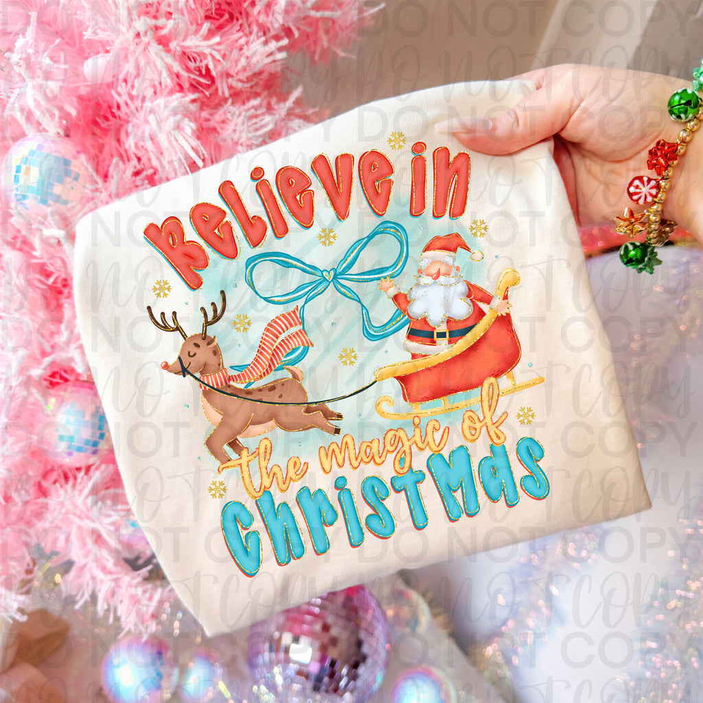 Believe in the Magic Christmas Santa PNG