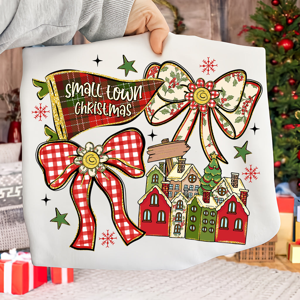 Small Town Christmas Coquette PNG