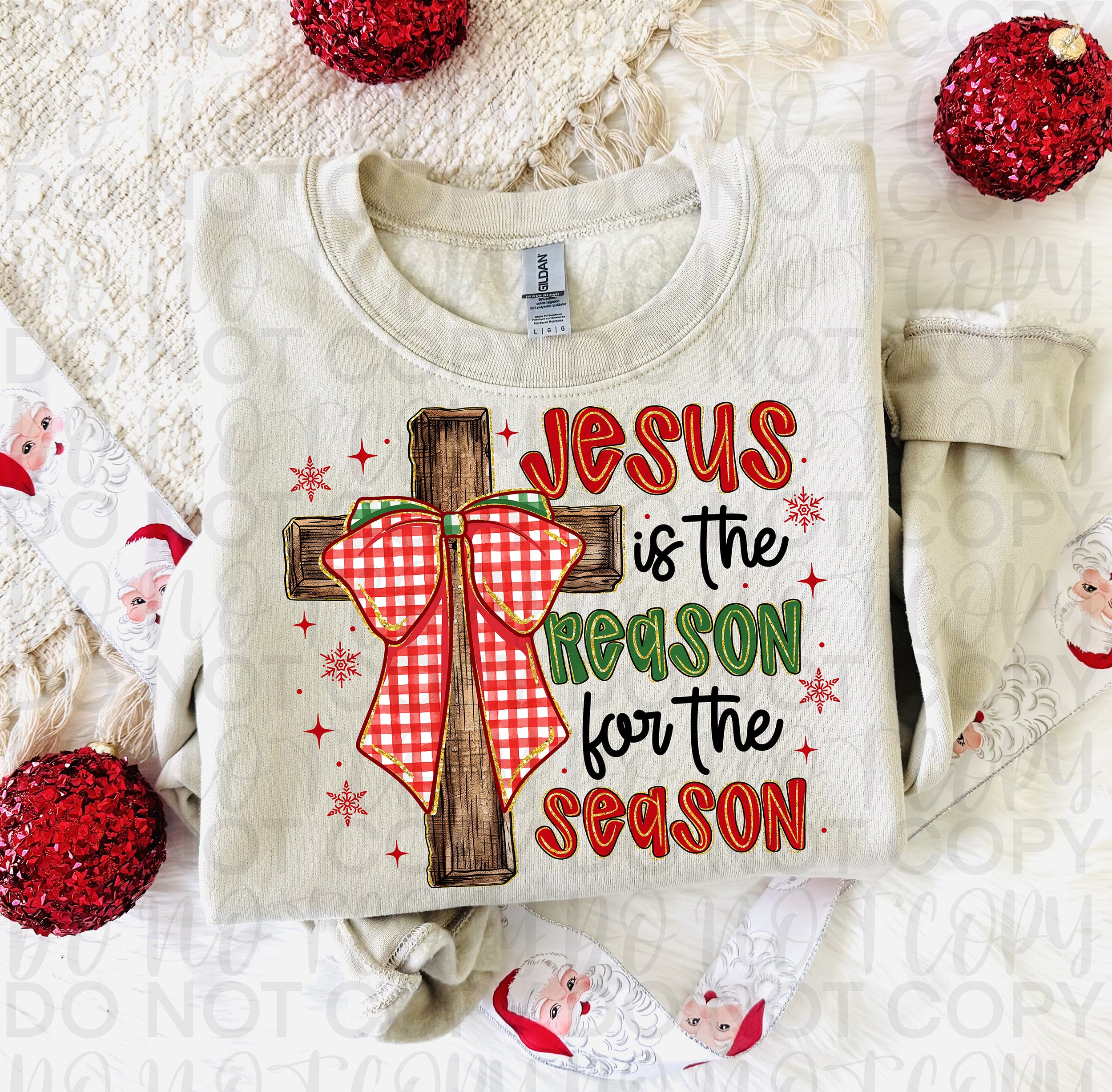 Jesus is the Reason Christian Christmas PNG