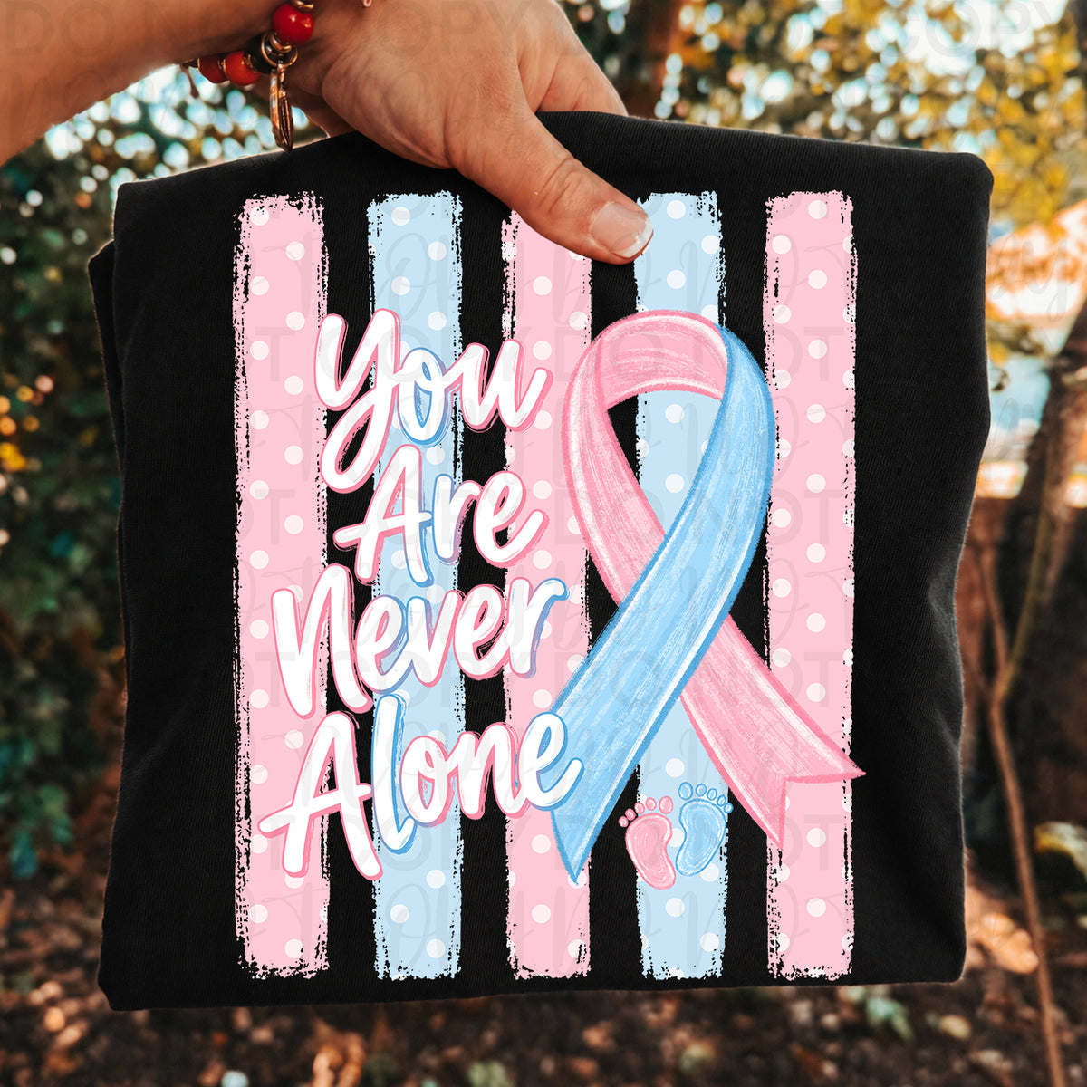 Infant Loss Awareness Stripes PNG