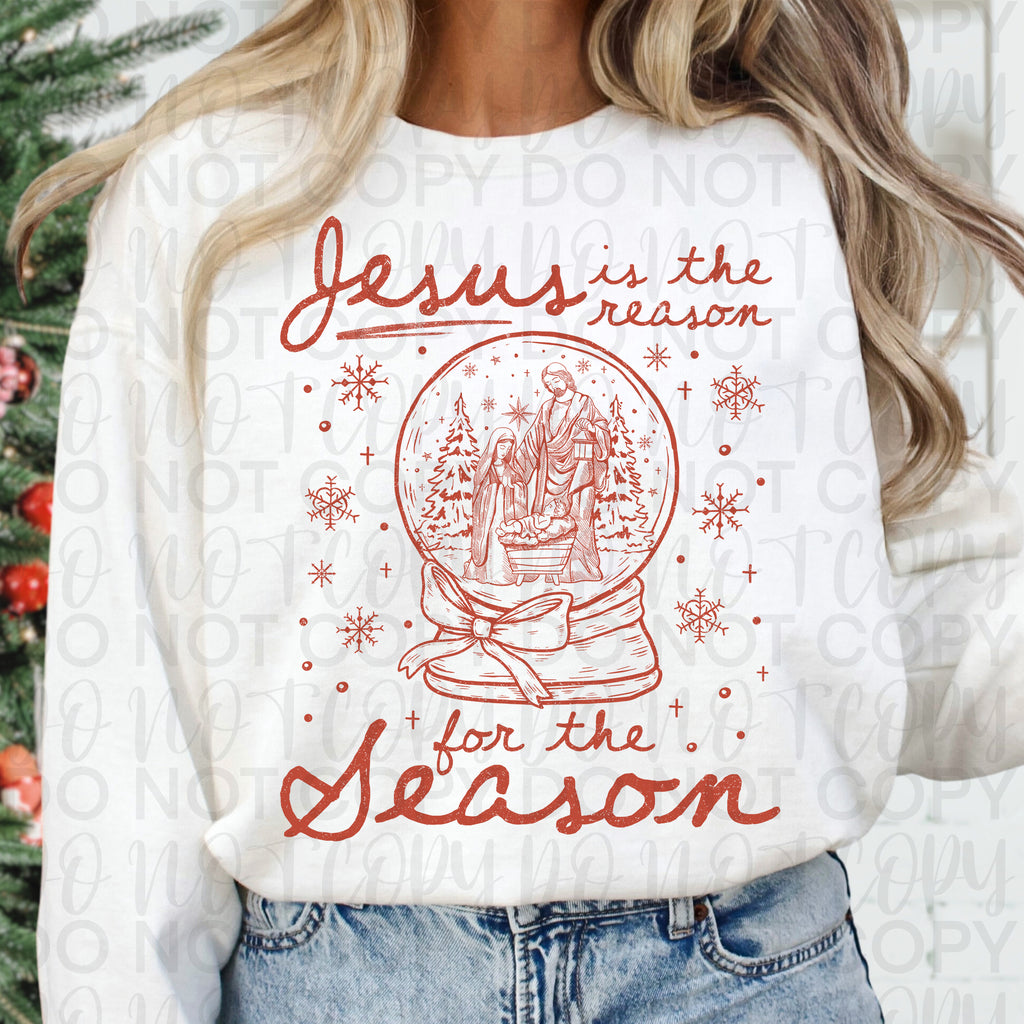Christmas Jesus Snowglobe  PNG