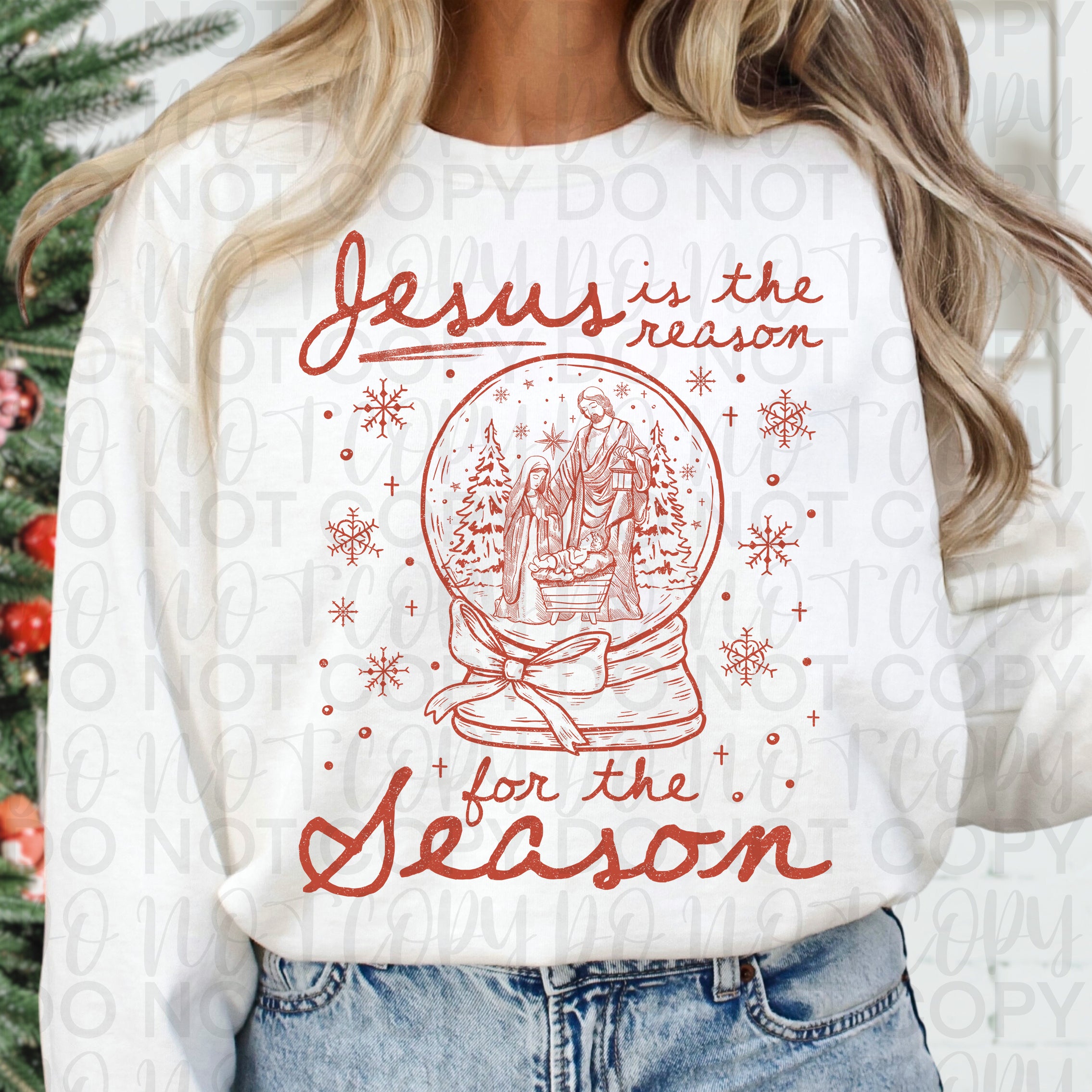 Christmas Jesus Snowglobe  PNG