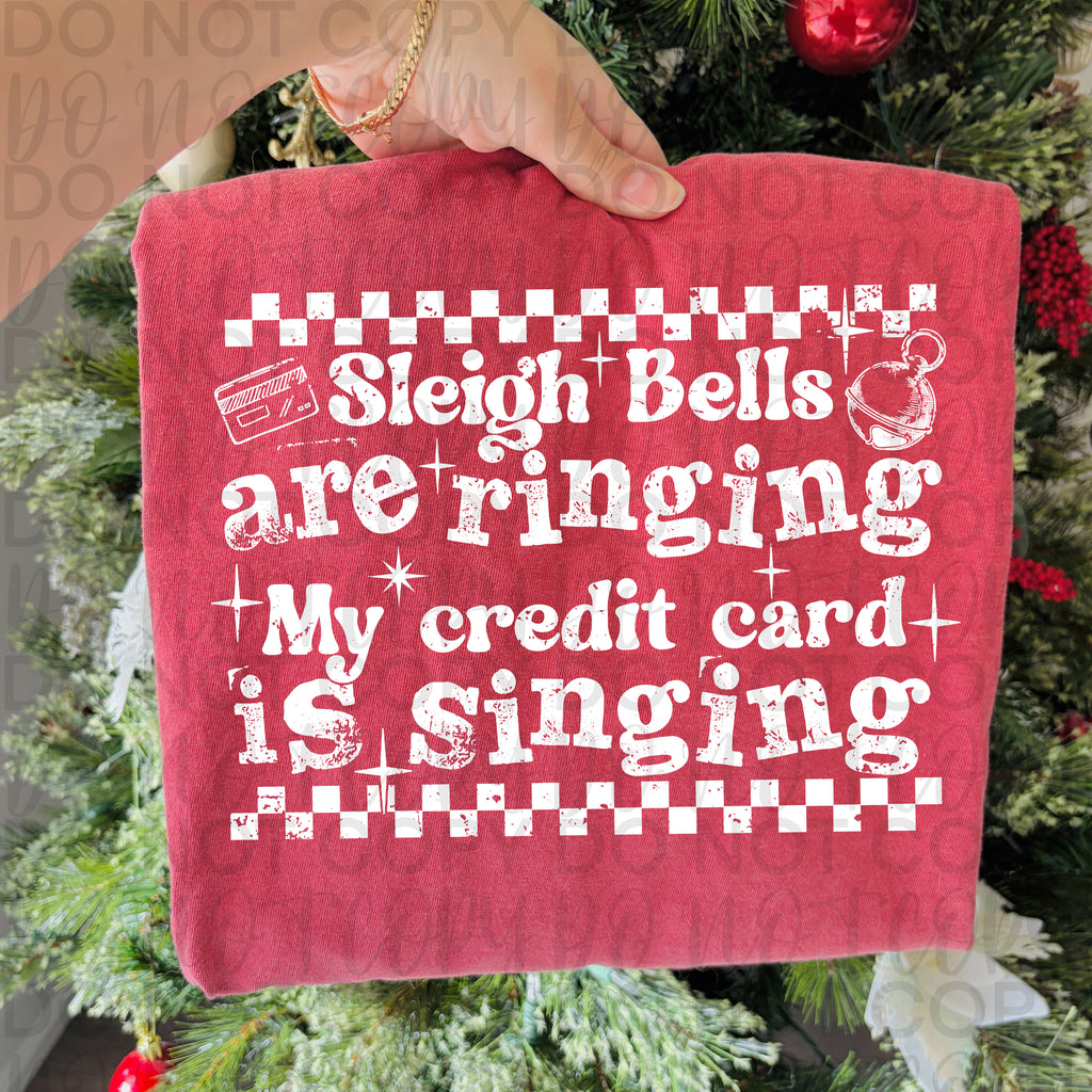 Credit Card is Singing Funny Christmas PNG