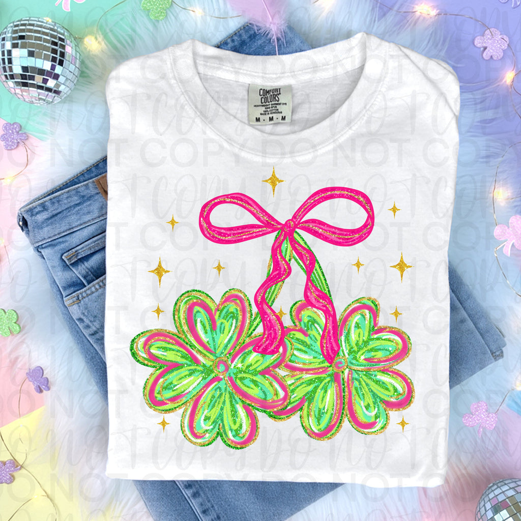 Coquette St Patrick Shamrock PNG