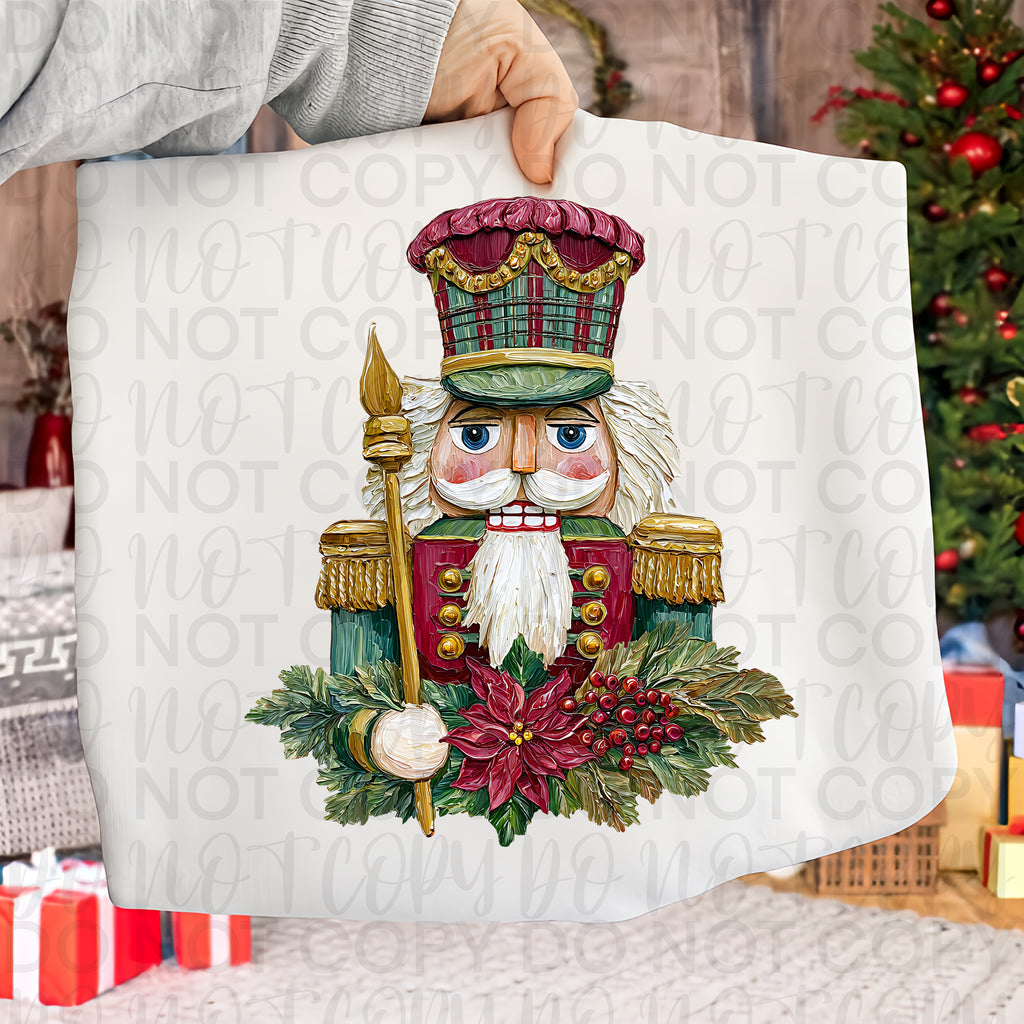 Painted Christmas Nutcracker PNG