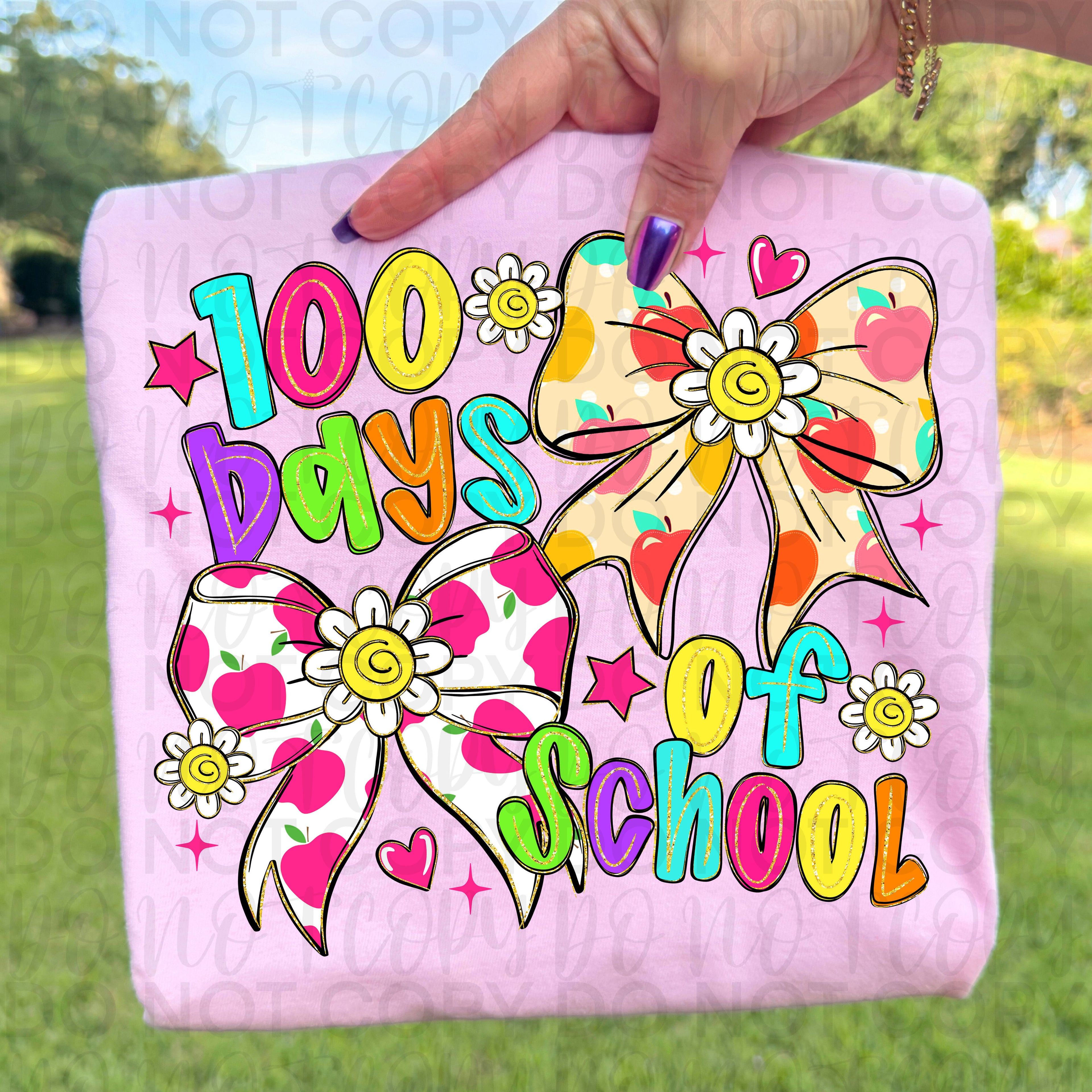 100 Days of School Coquette PNG