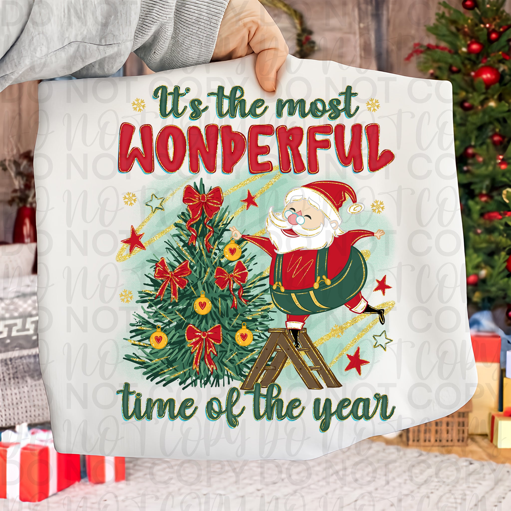 Most Wonderful Time Santa PNG