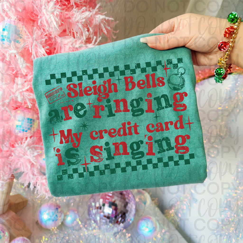 Credit Card is Singing Funny Christmas PNG