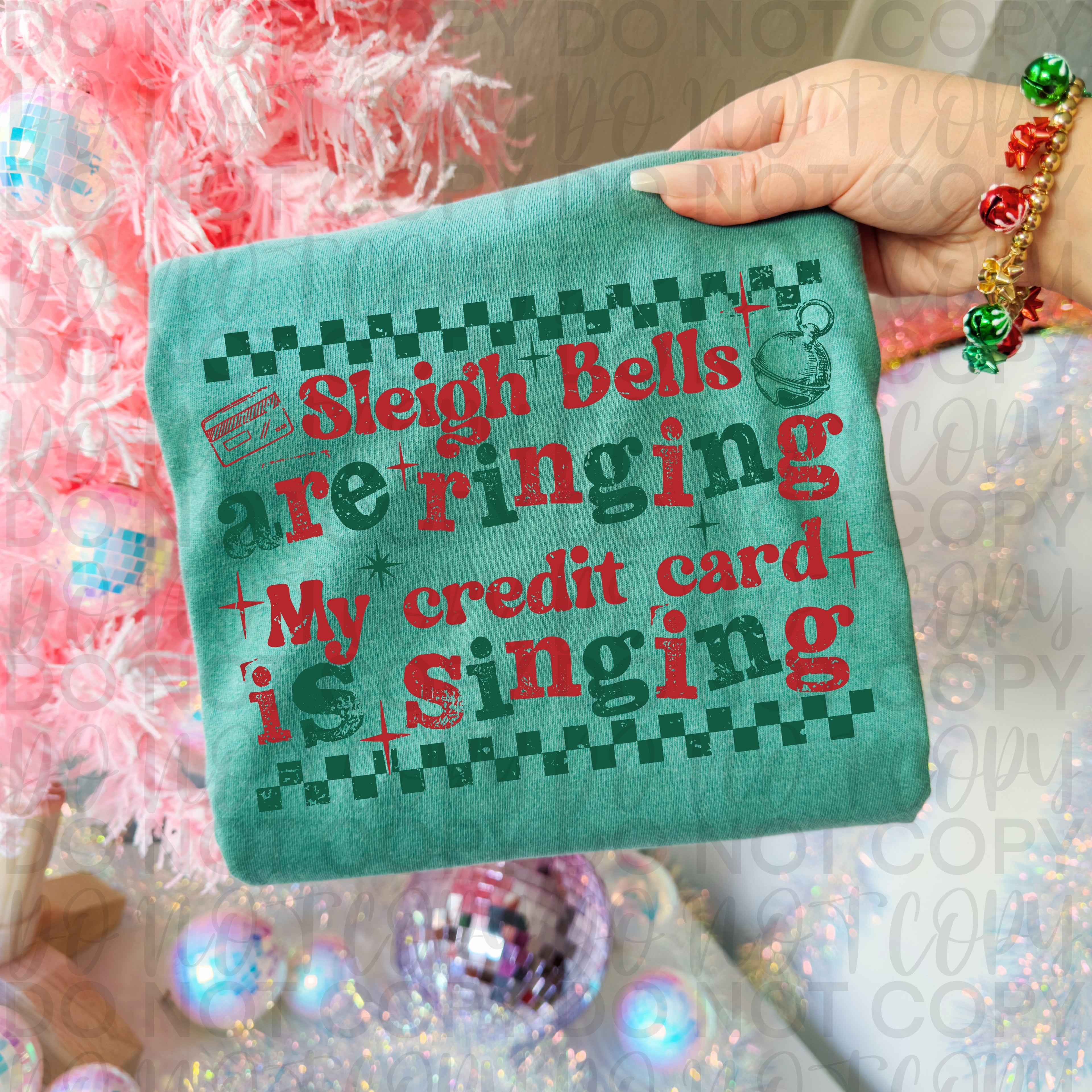 Credit Card is Singing Funny Christmas PNG