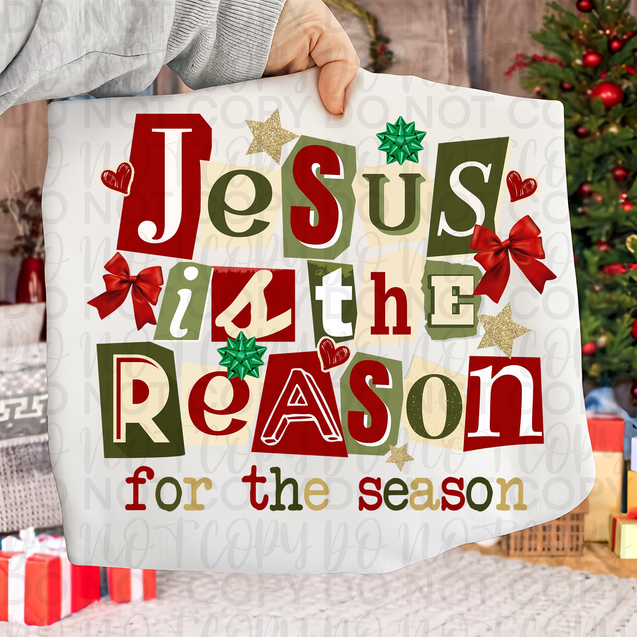 Jesus is the Reason Christian Christmas PNG