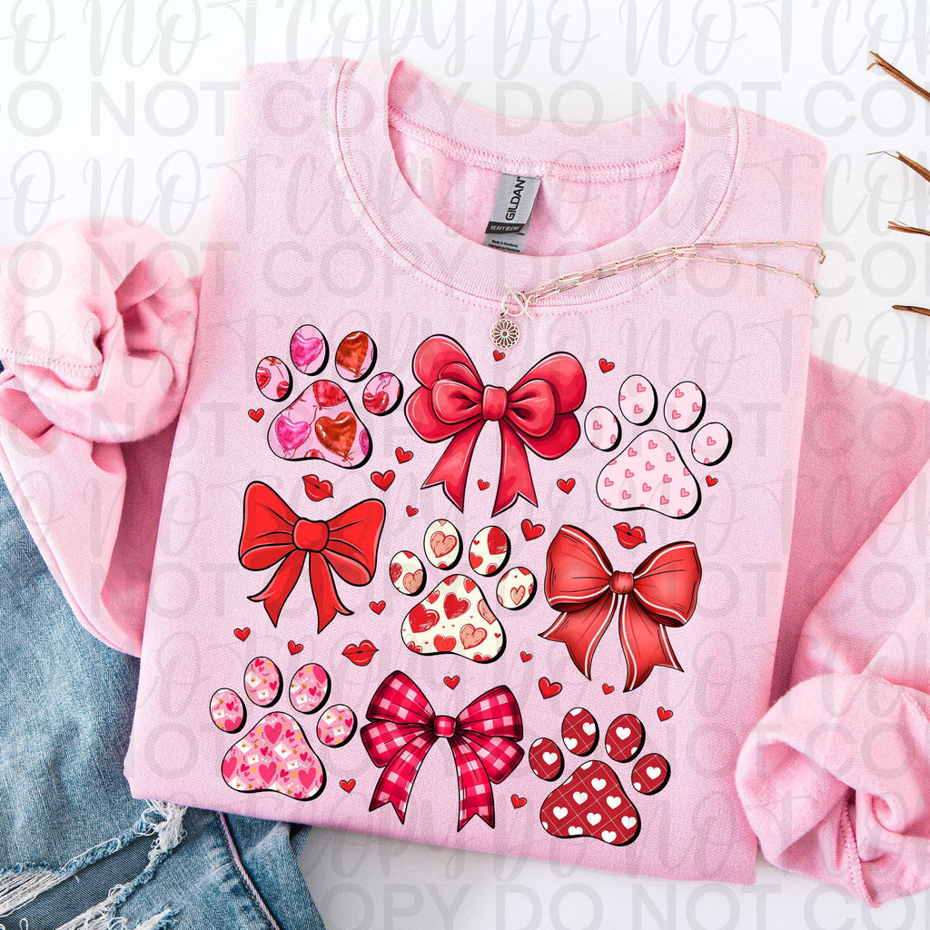 Dog Valentine Coquette PNG