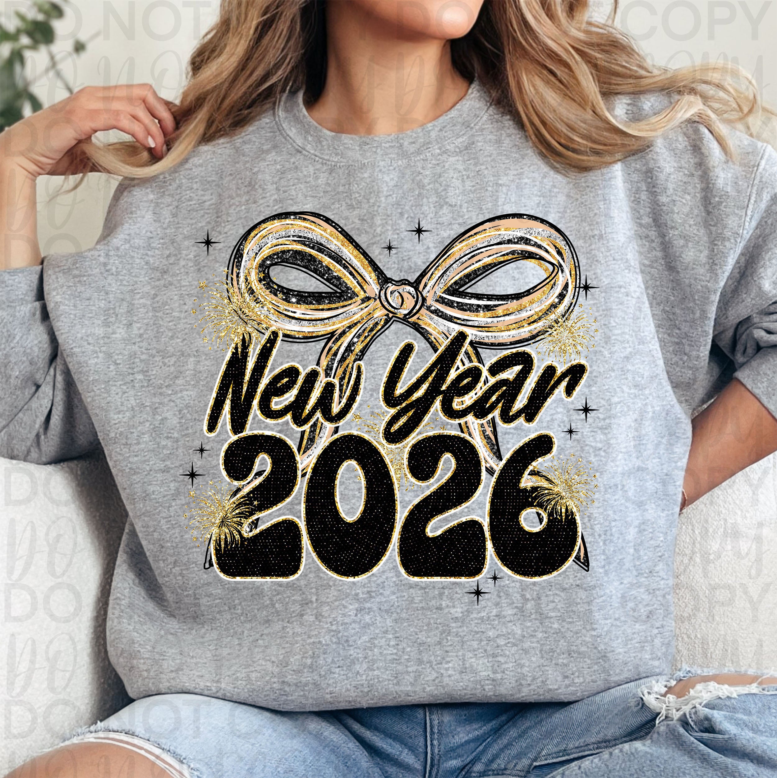 New Year 2026 Bow PNG