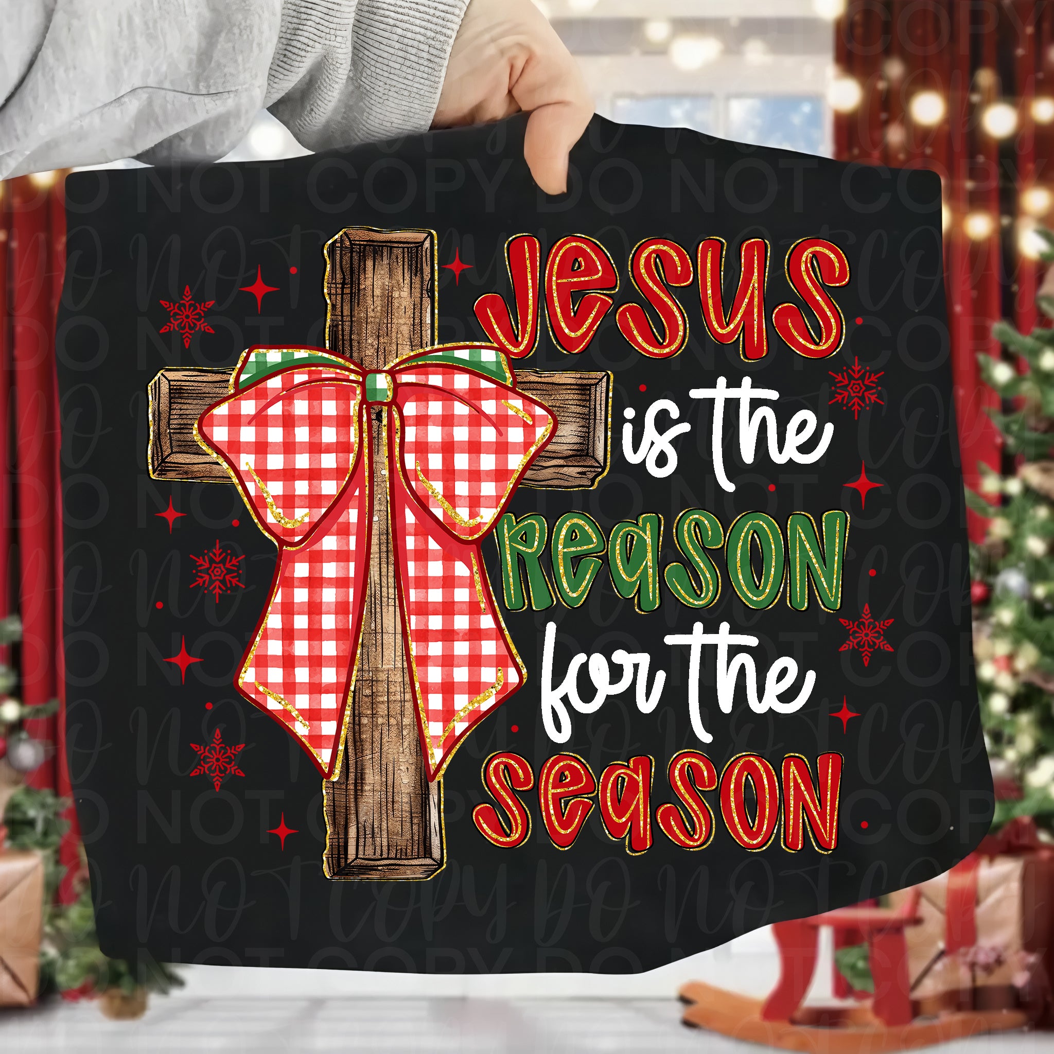 Jesus is the Reason Christian Christmas PNG