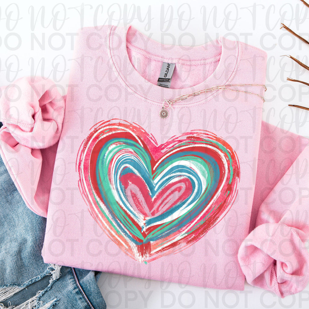 Valentines Day Doodle Heart PNG