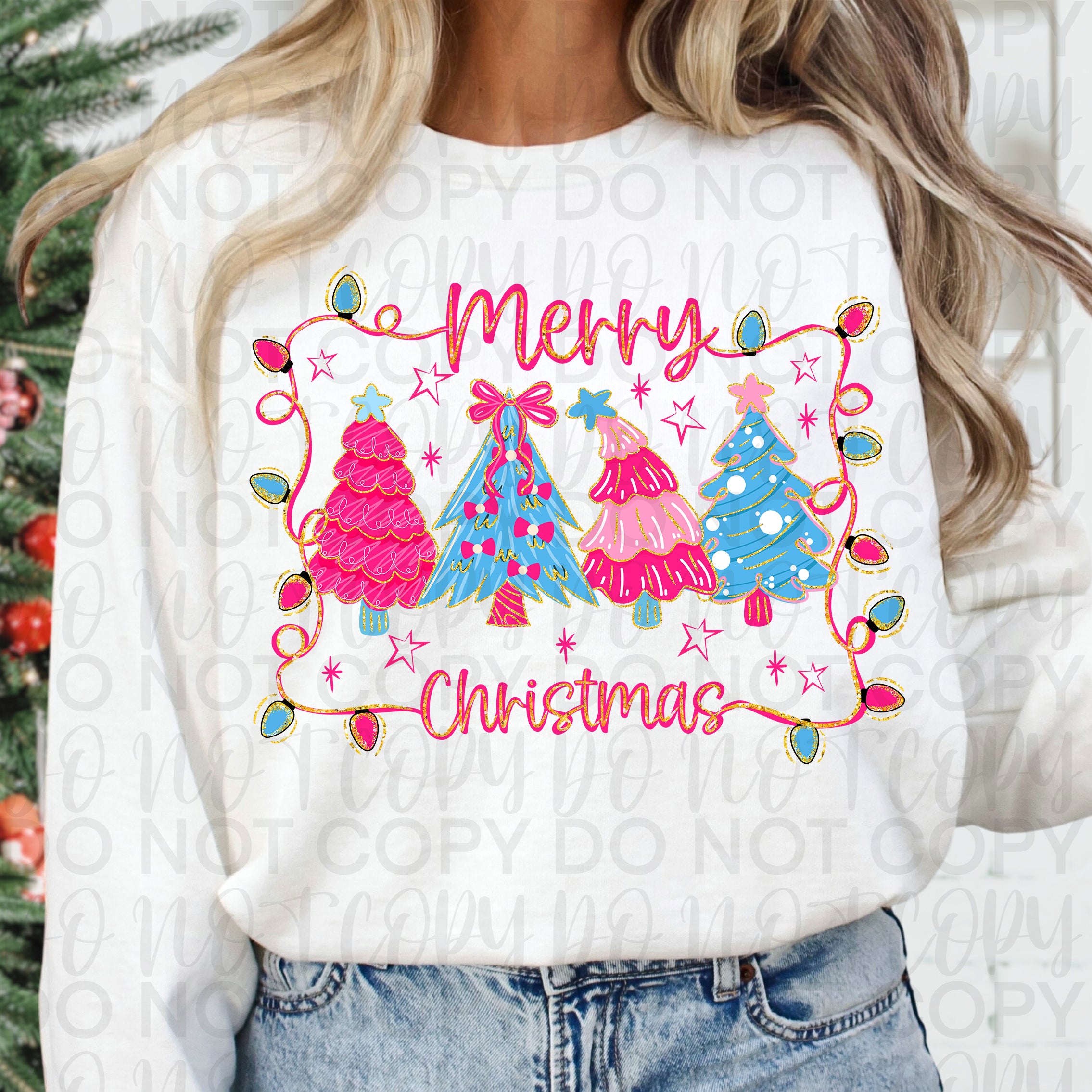 Pink Merry Christmas PNG