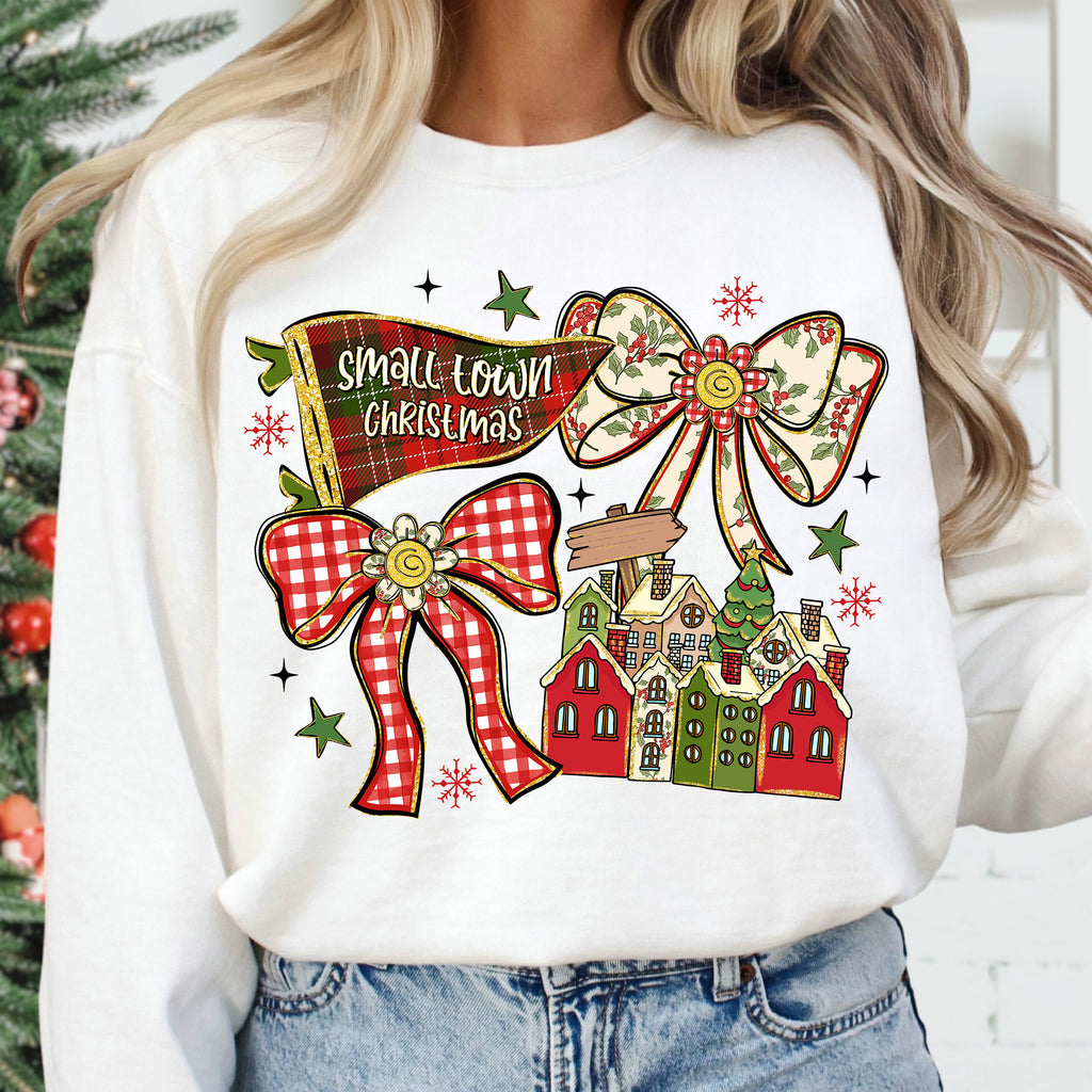 Small Town Christmas Coquette PNG