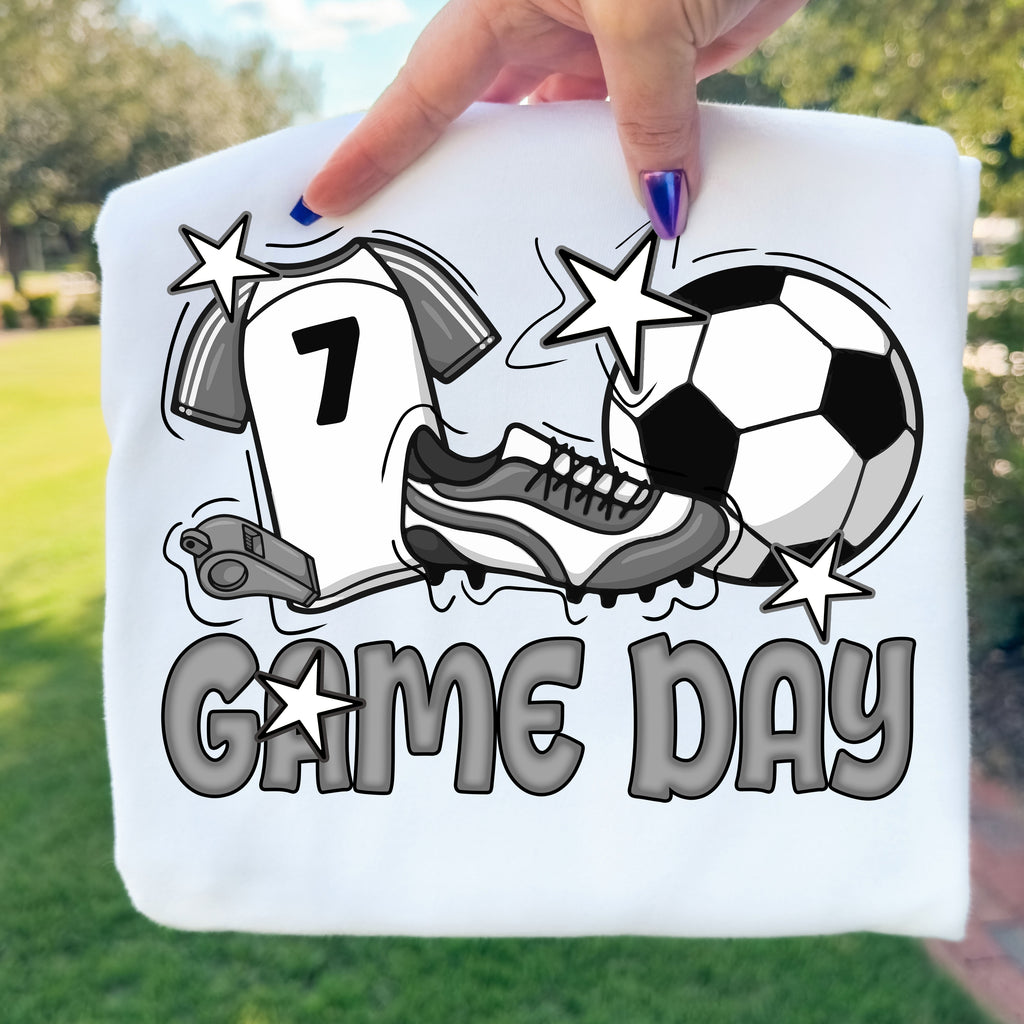 Retro Soccer Game Day PNG