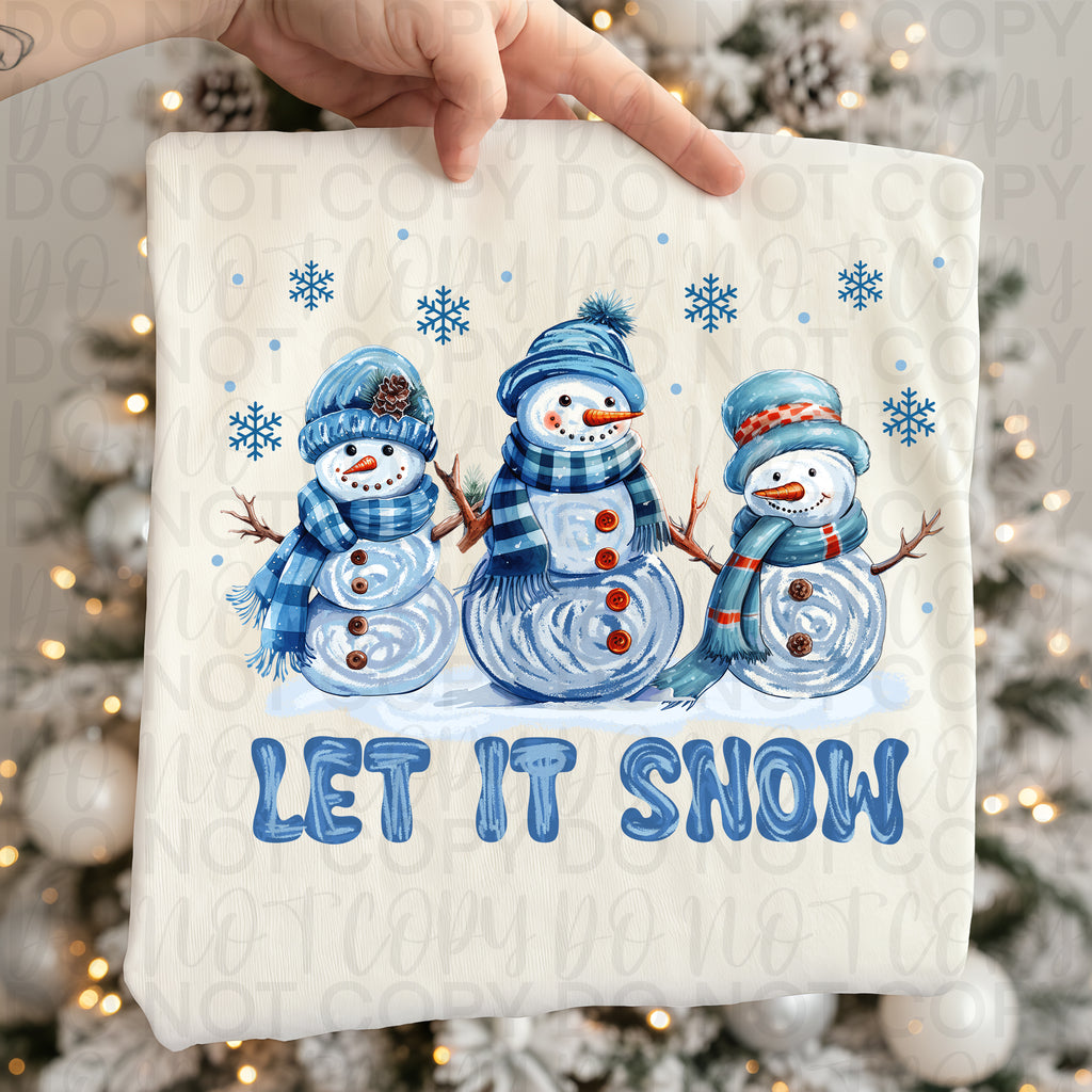 Let it Snow Winter Snowman PNG