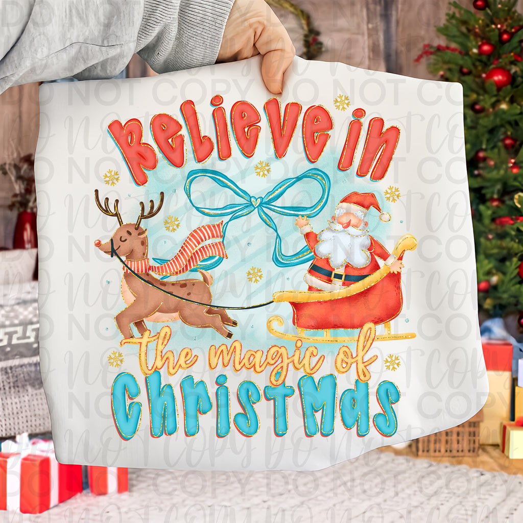 Believe in the Magic Christmas Santa PNG