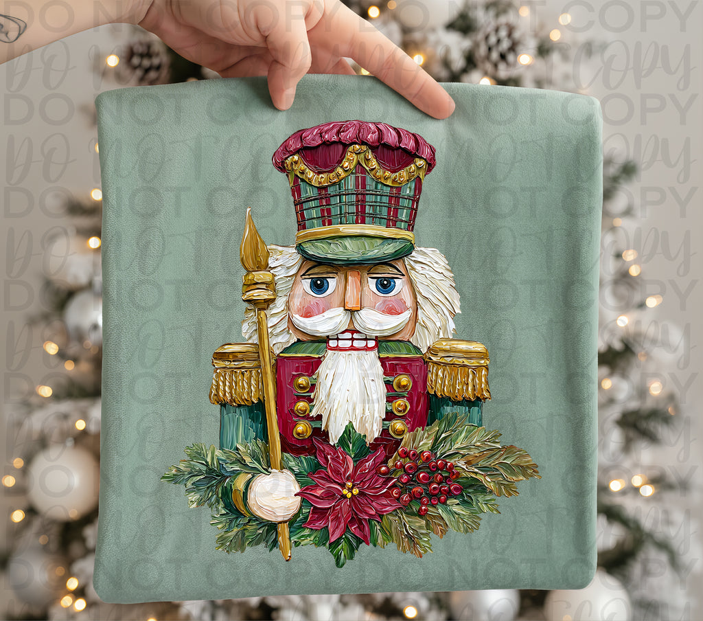 Painted Christmas Nutcracker PNG