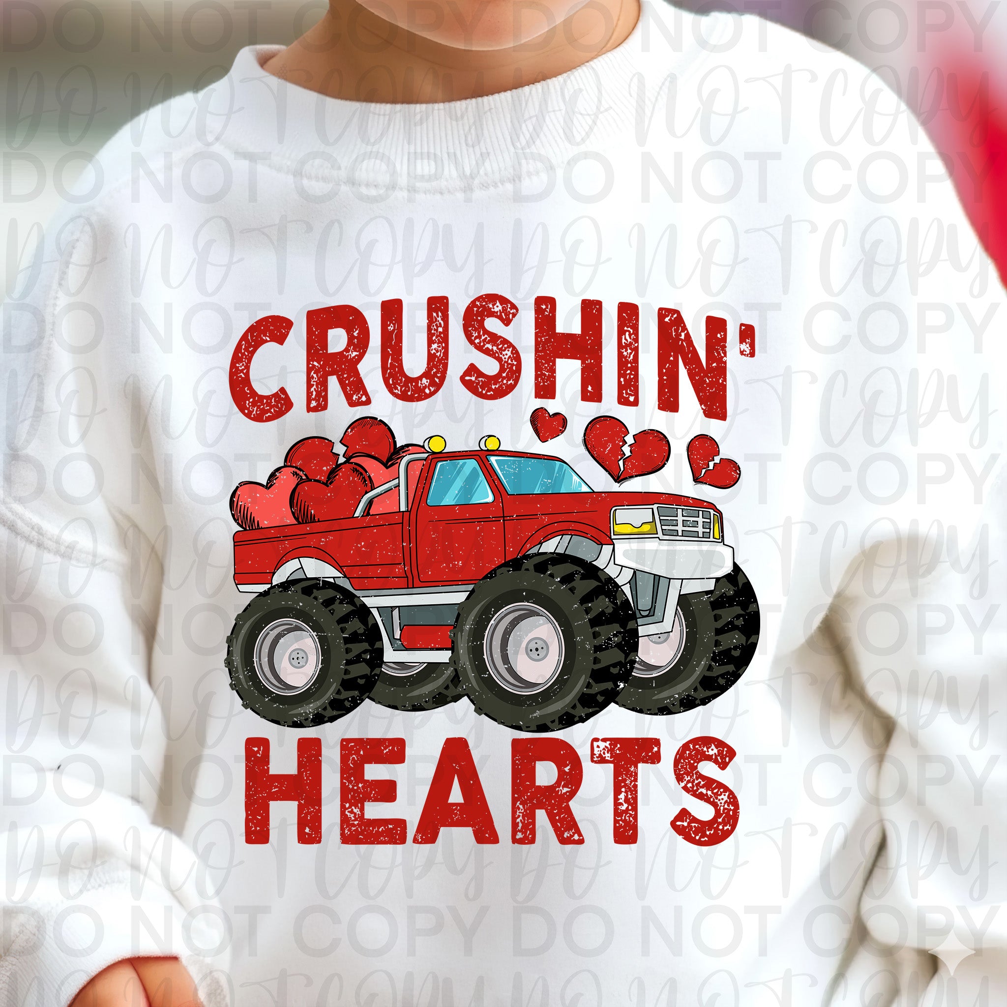 Monster Truck Boy Valentine PNG