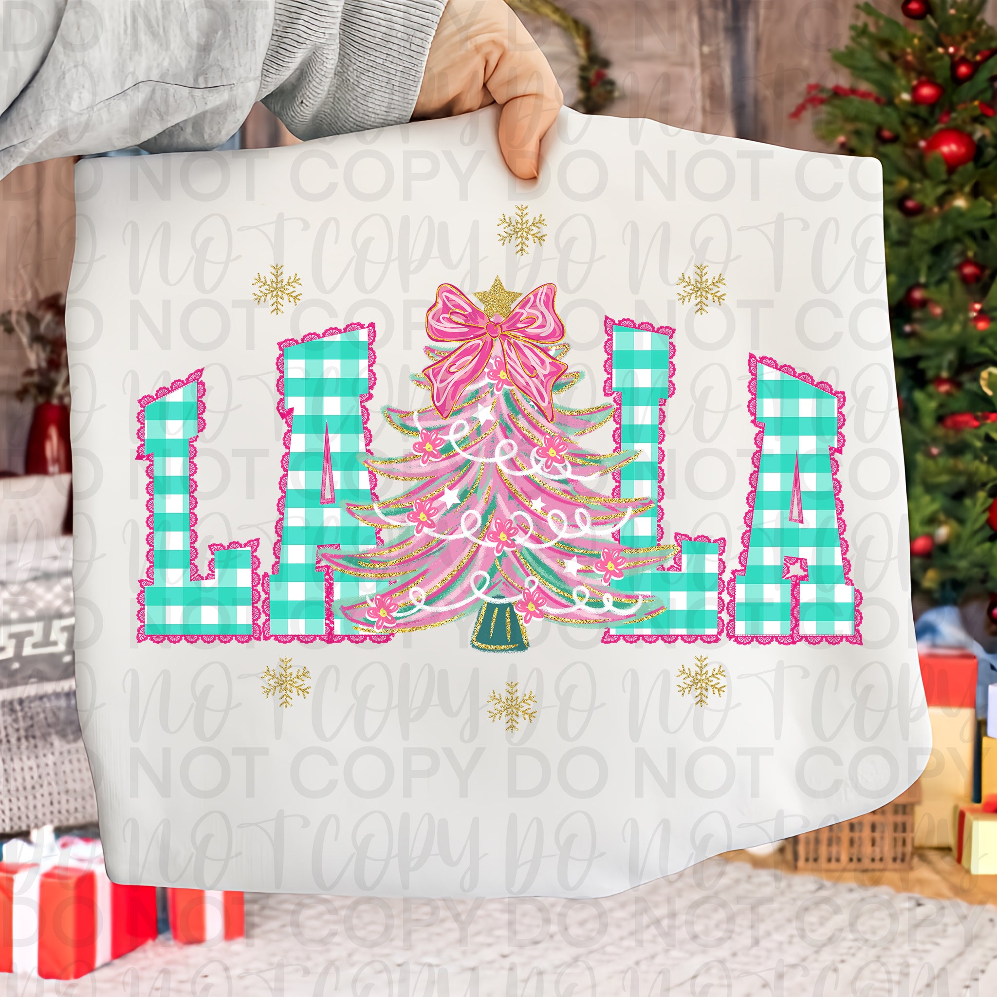 Faux Lace Christmas Lala PNG