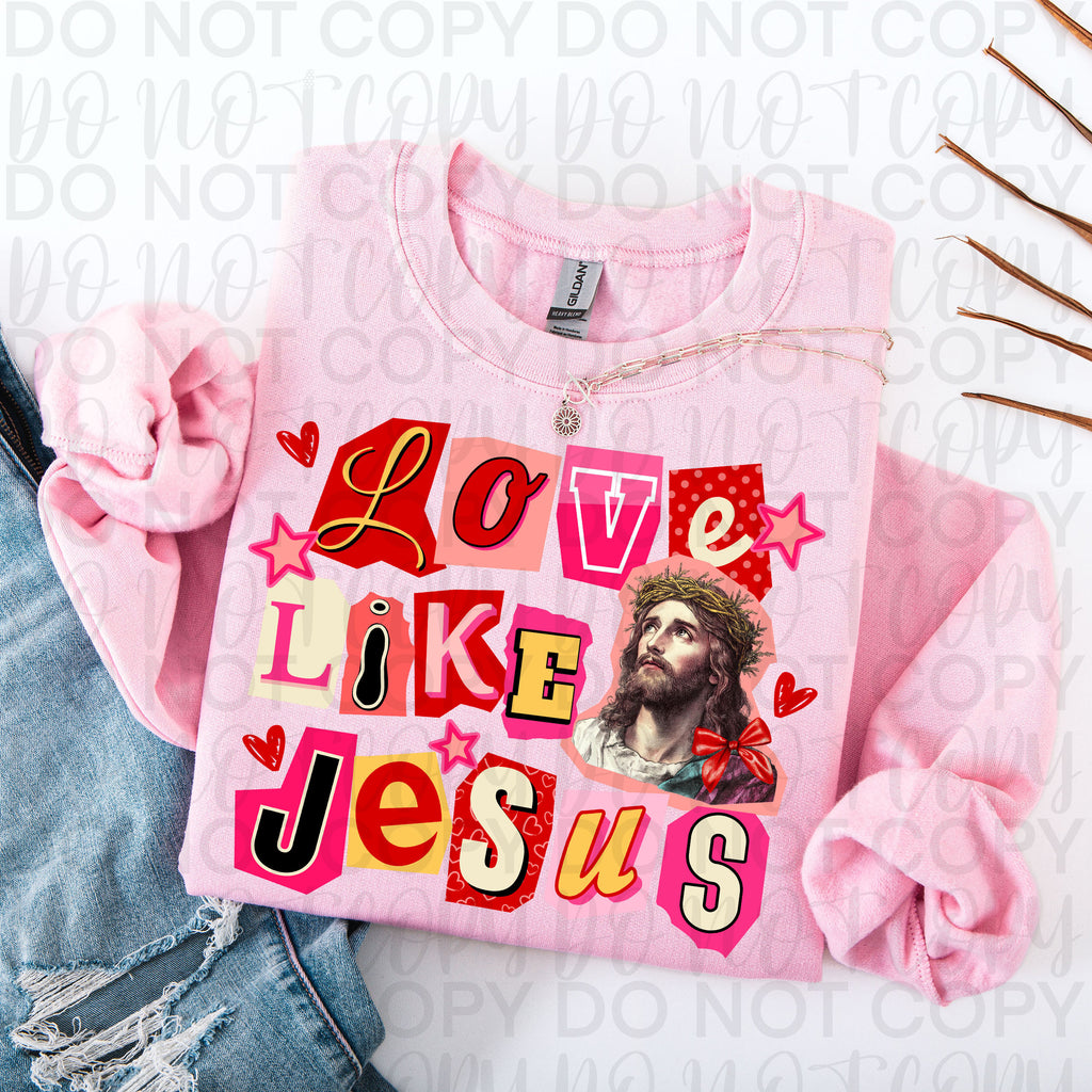Love Like Jesus Christian Valentine PNG