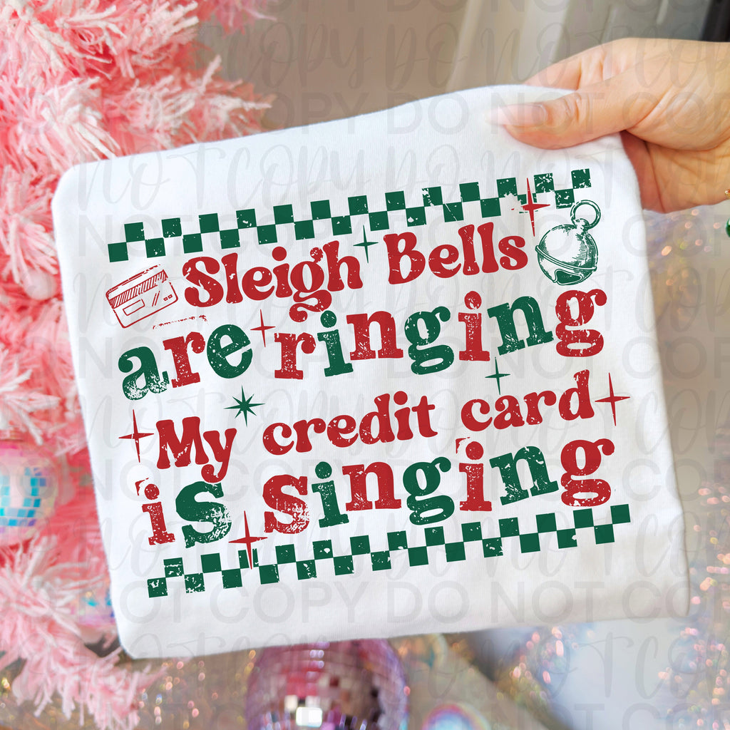 Credit Card is Singing Funny Christmas PNG