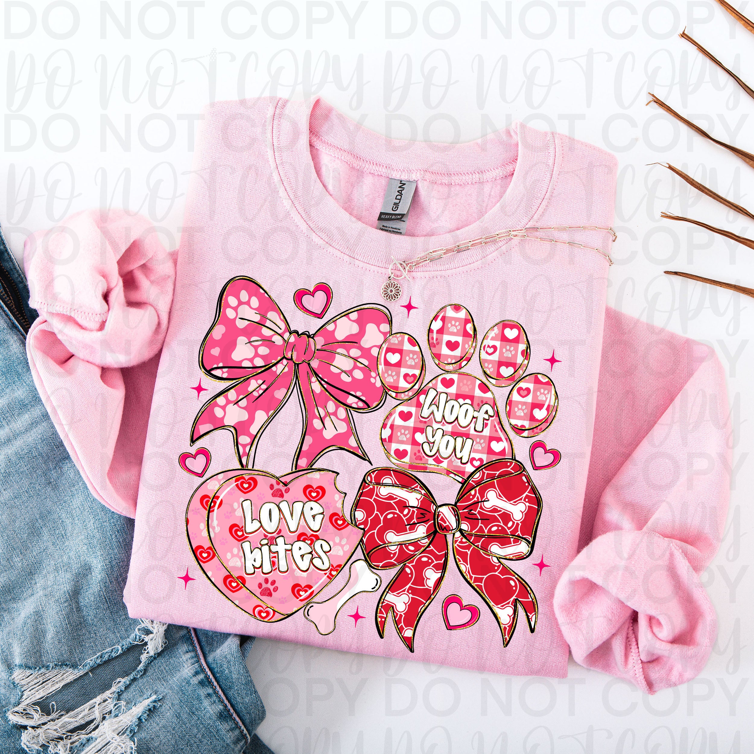 Dog Valentine Coquette PNG