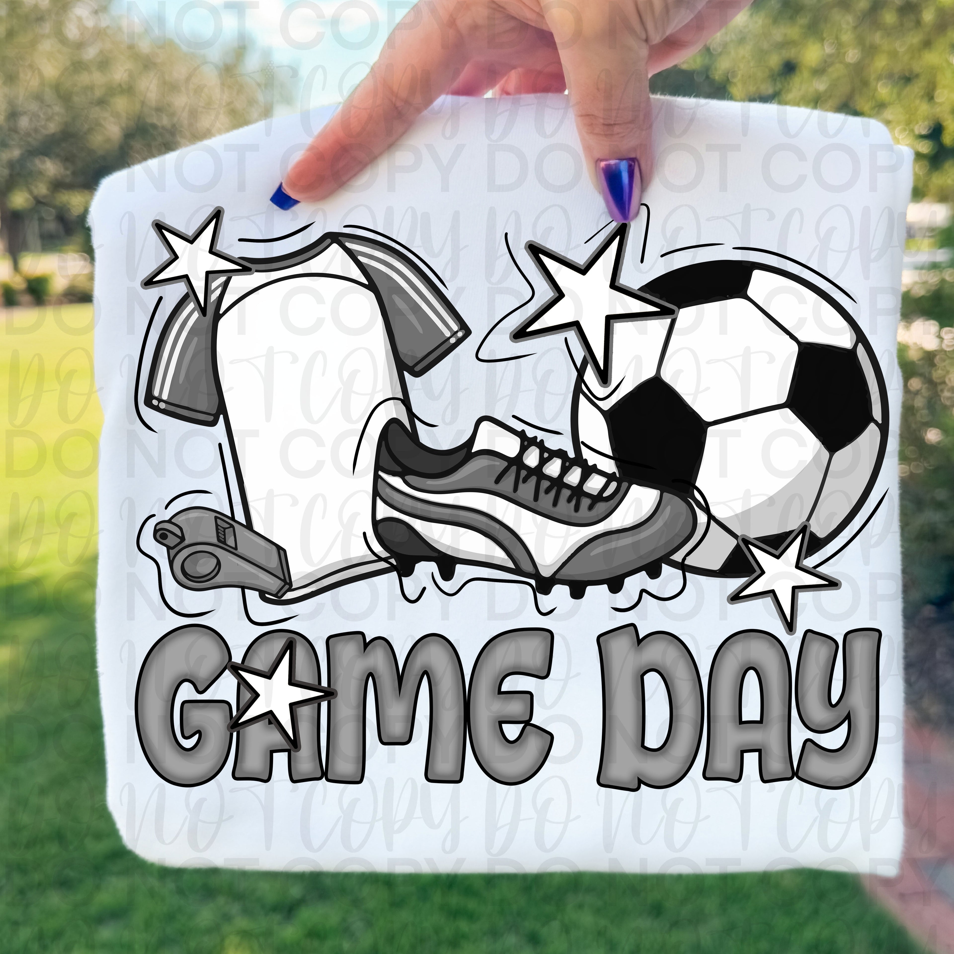 Retro Soccer Game Day PNG