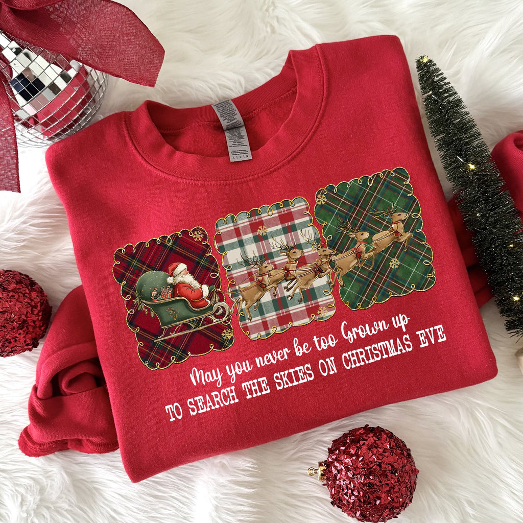 Vintage Santa with Reindeer PNG