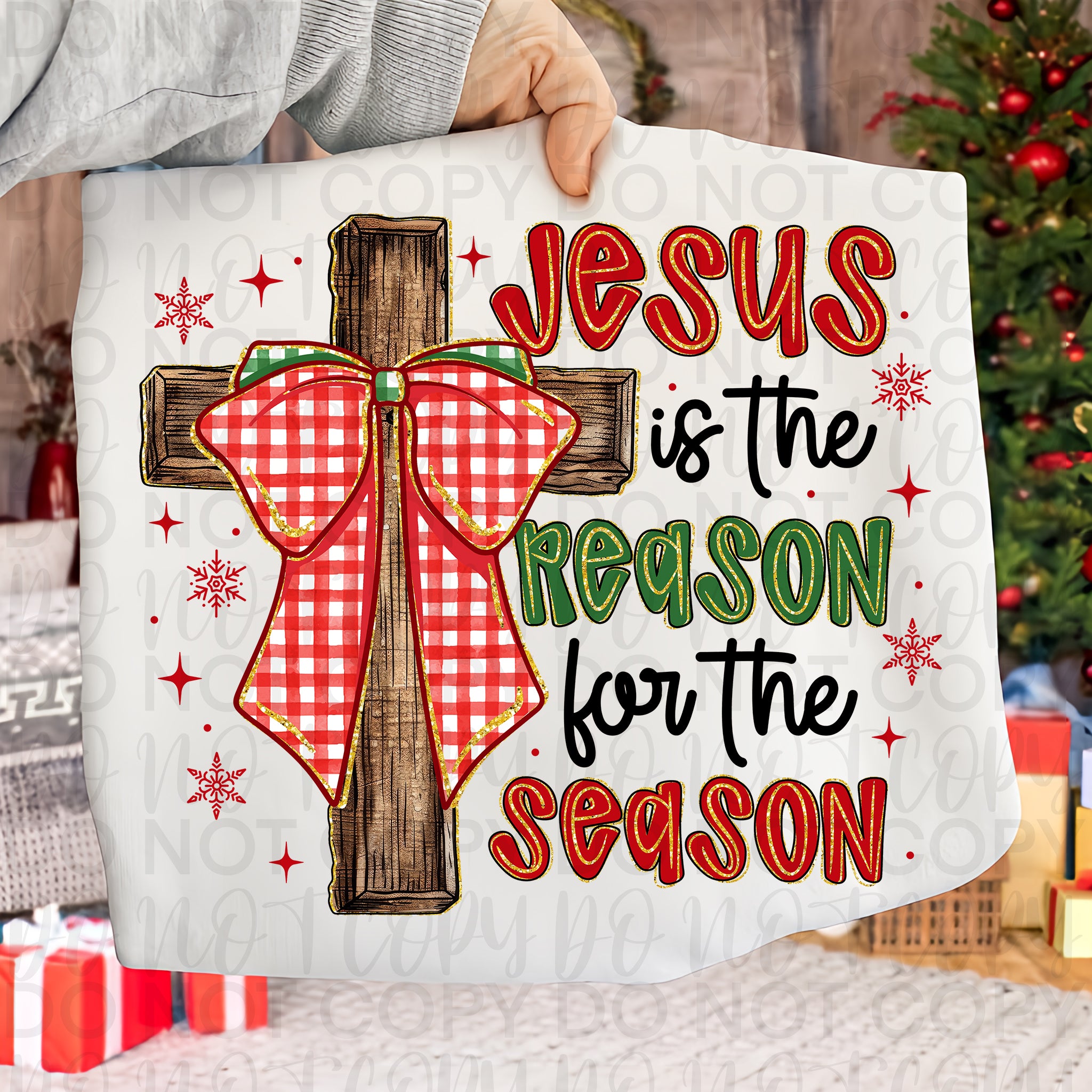 Jesus is the Reason Christian Christmas PNG