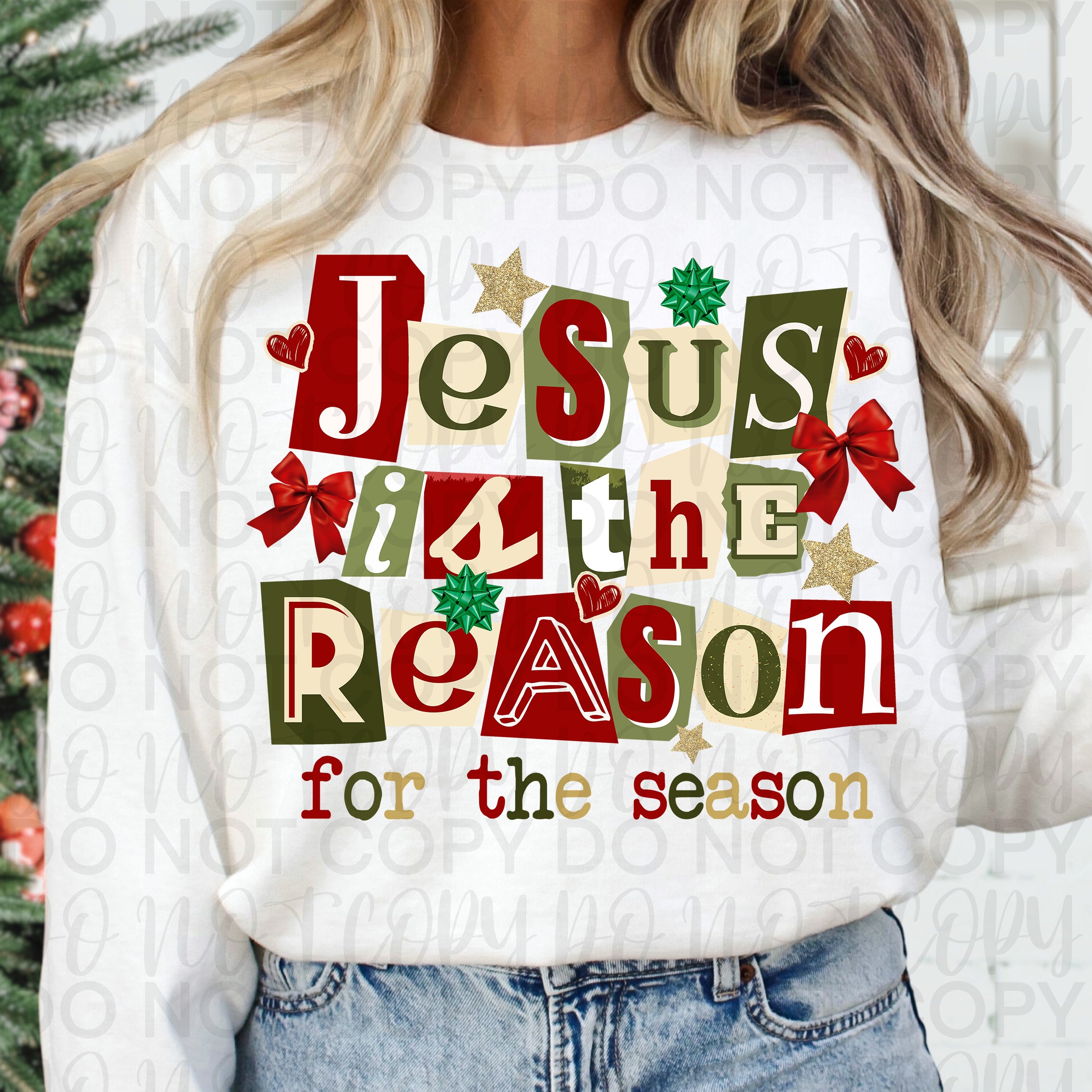 Jesus is the Reason Christian Christmas PNG