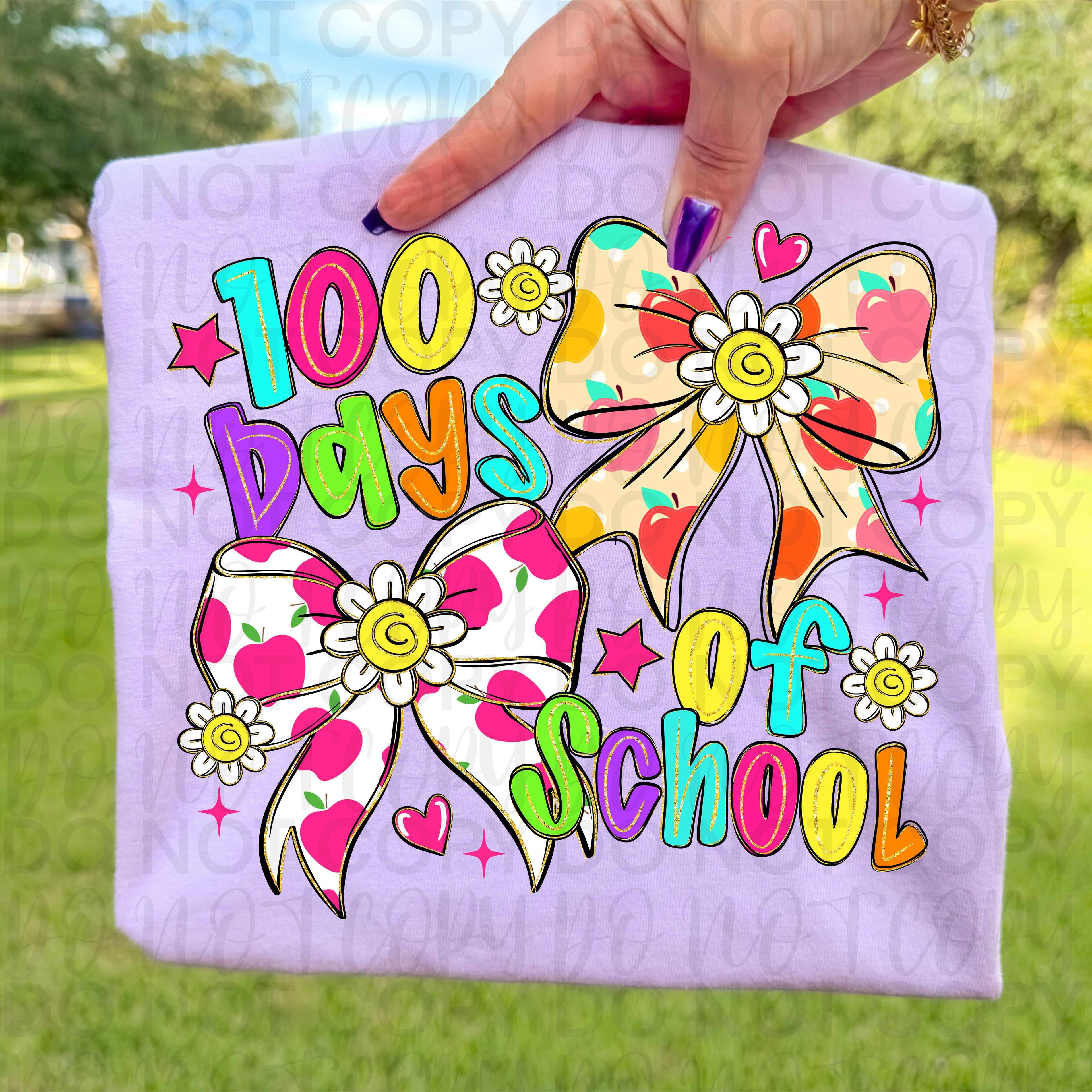 100 Days of School Coquette PNG