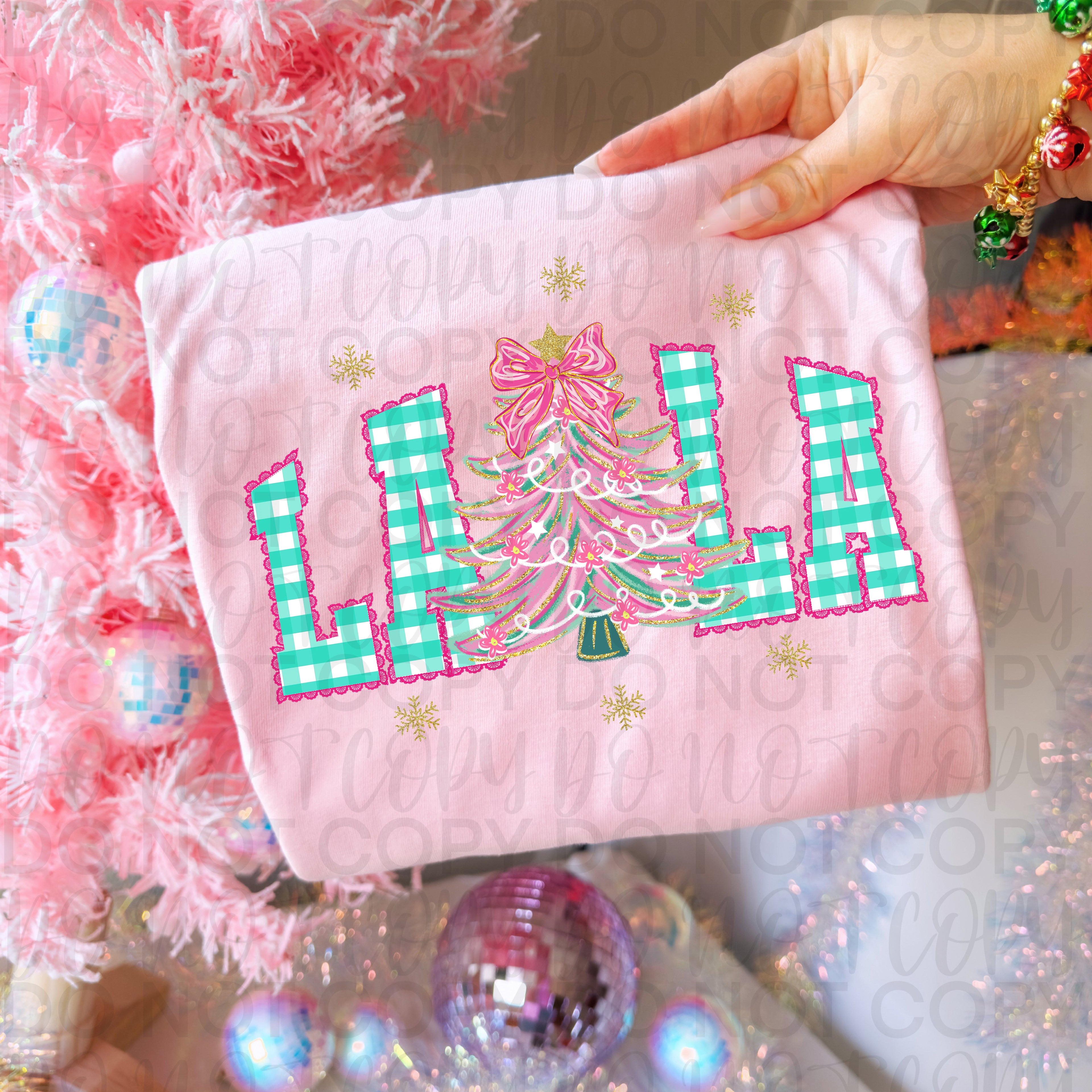 Faux Lace Christmas Lala PNG