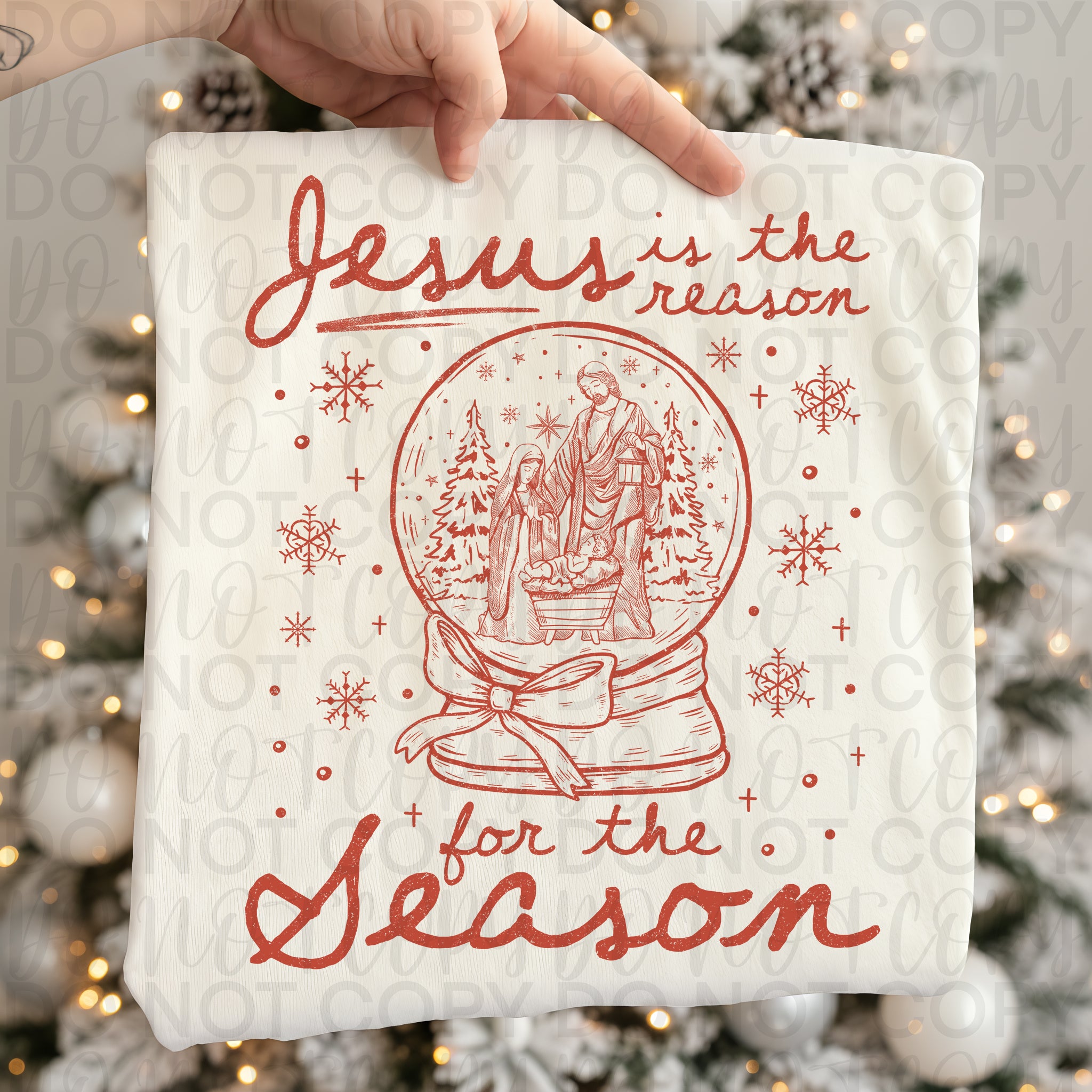 Christmas Jesus Snowglobe  PNG
