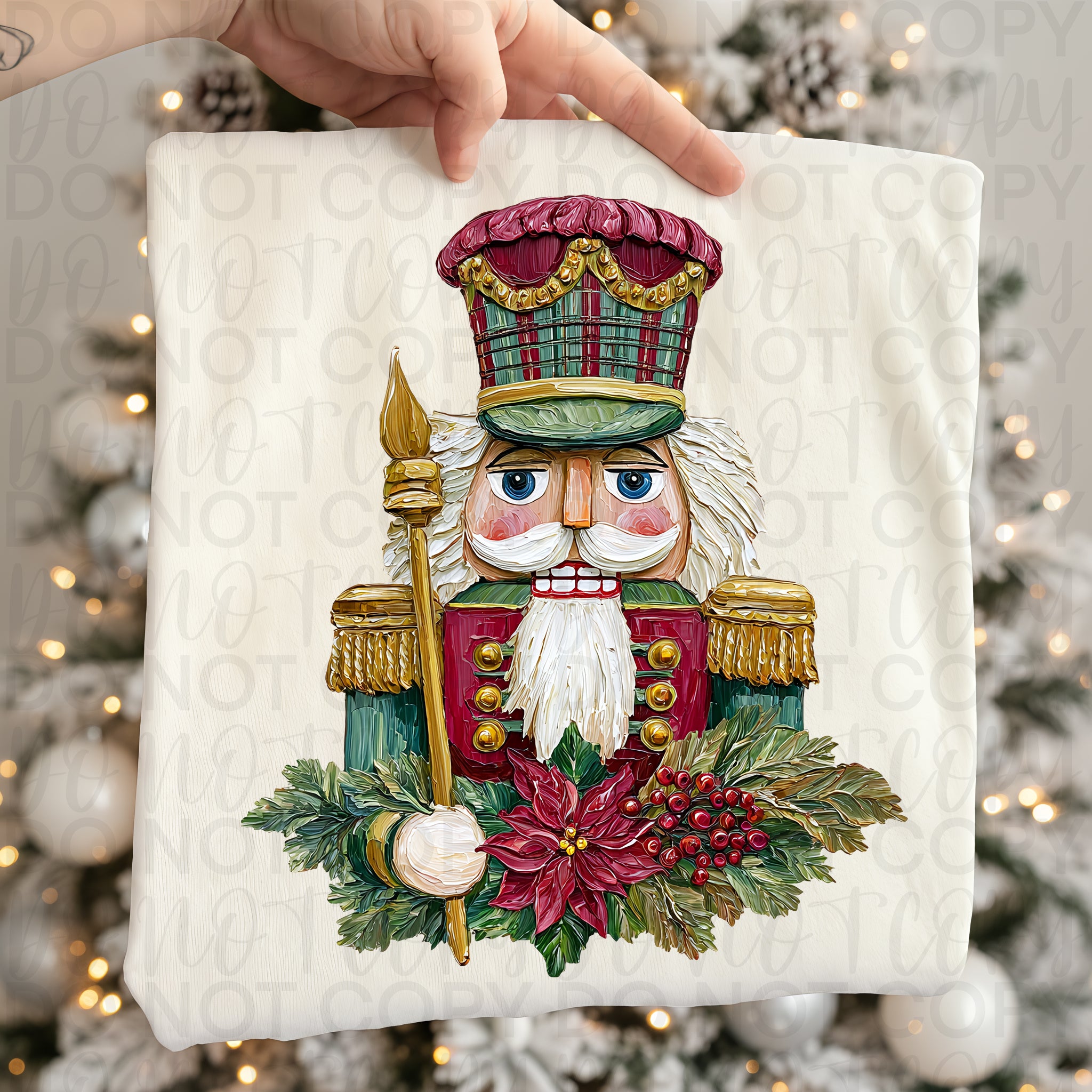 Painted Christmas Nutcracker PNG