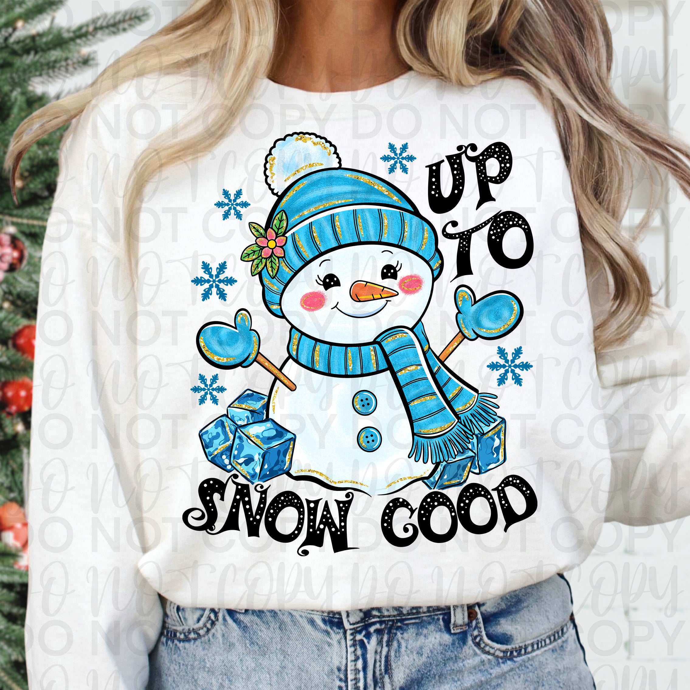 Funny Winter Snowman Png, Up to Snow Good