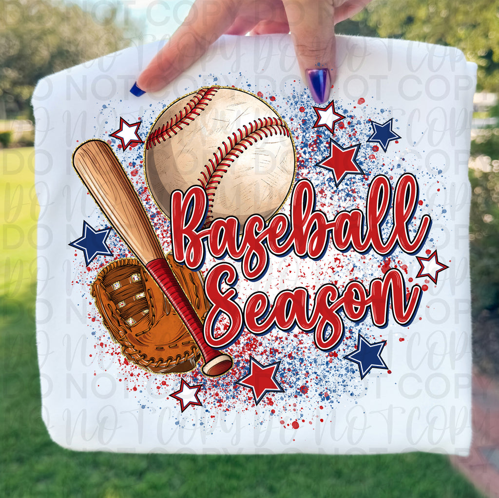 Baseball Season Splatter PNG